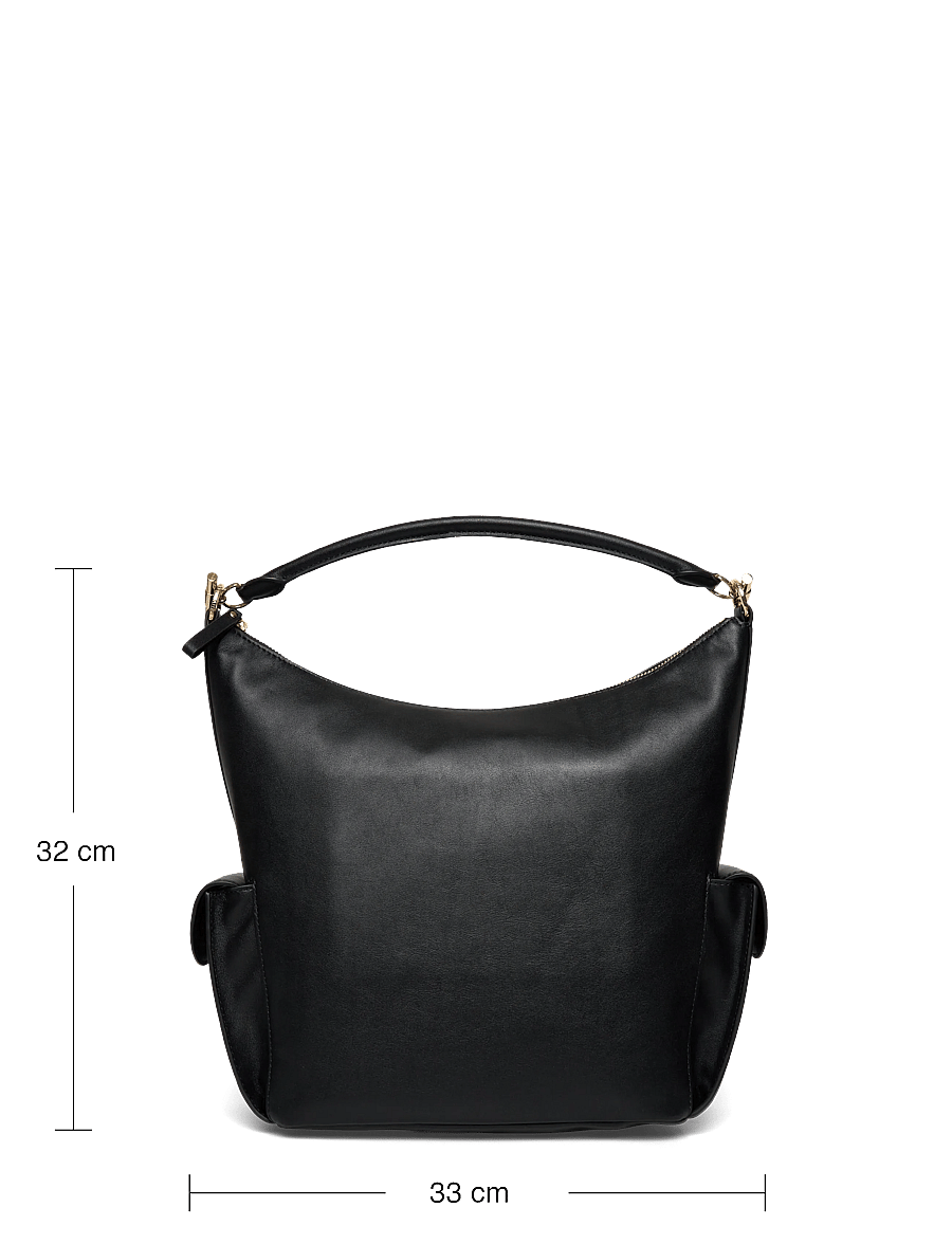 Lauren Ralph Lauren - SOFT NAPPA-BLAIKE LG SH-SBA-LRG - igapäevane stiil - black - 3