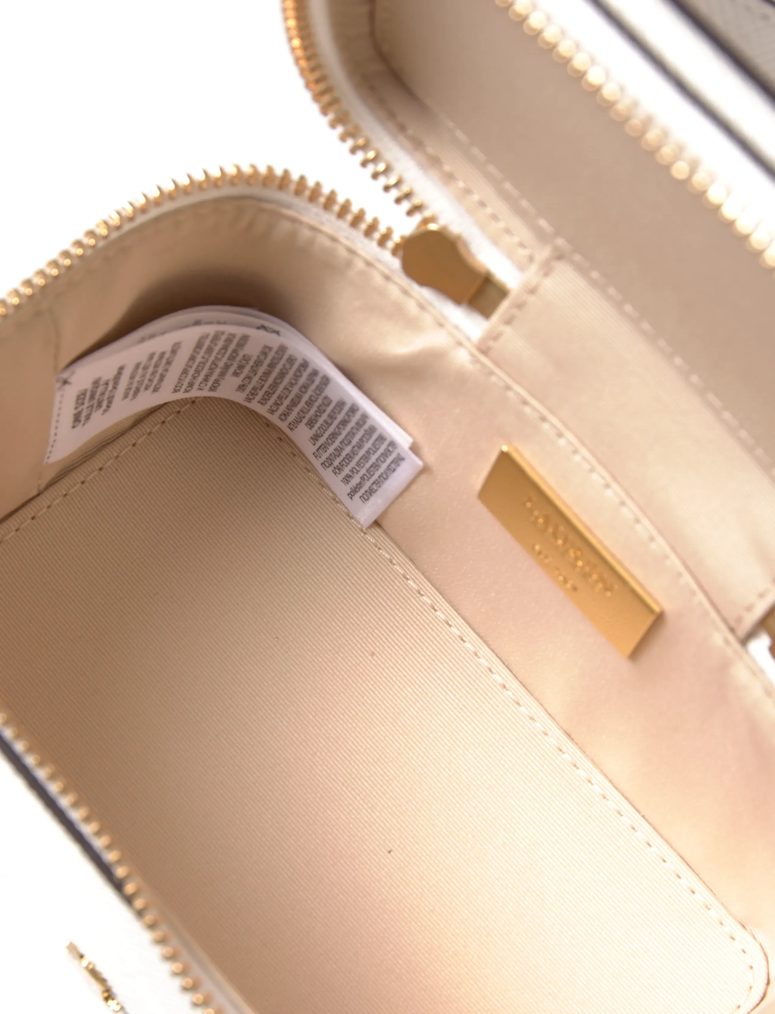 Lauren Ralph Lauren - Leather Small Hallee Crossbody Bag - white - 5