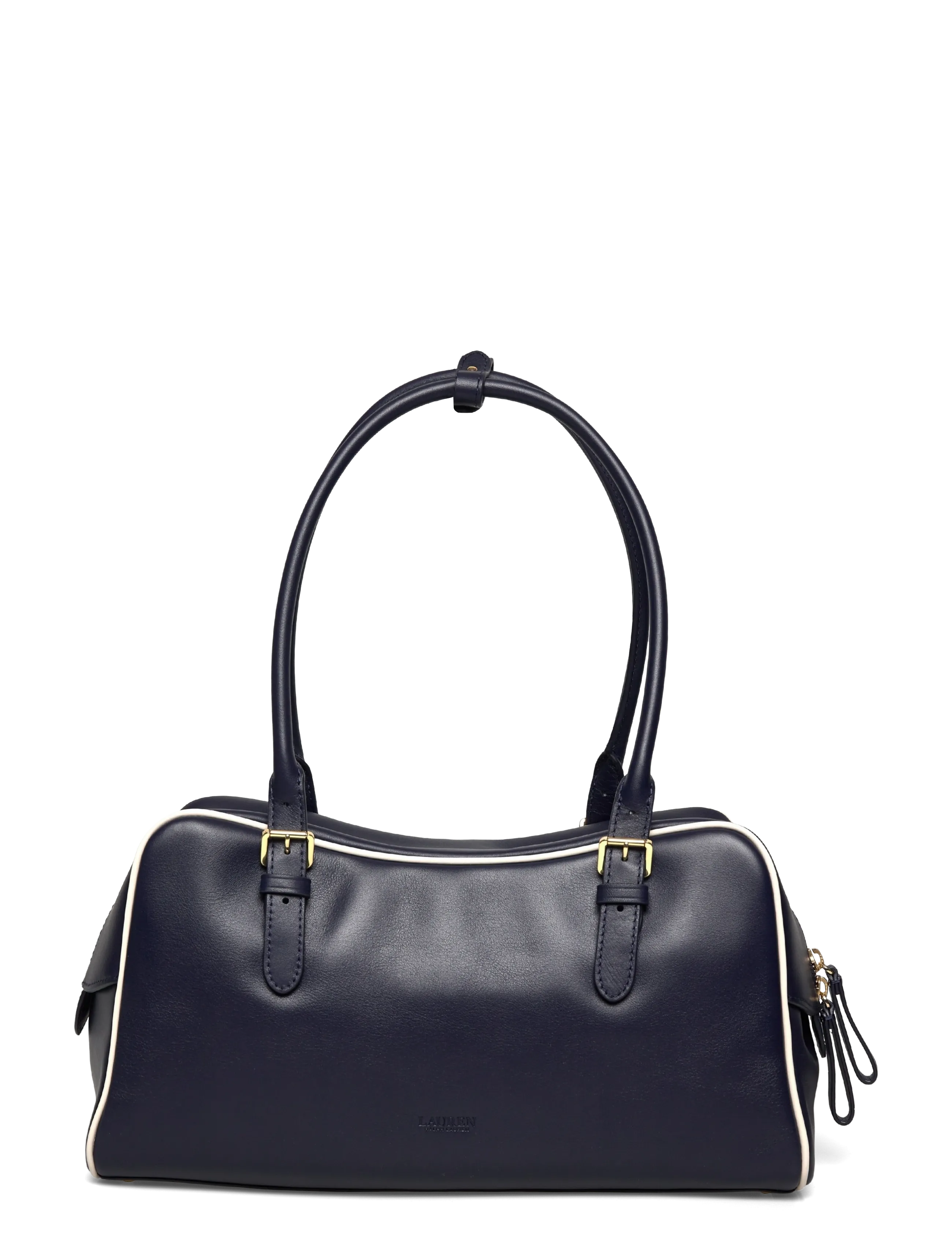 Lauren Ralph Lauren - Leather Large Marcy Zip Satchel - særlige begivenheder - refined navy/soft - 1