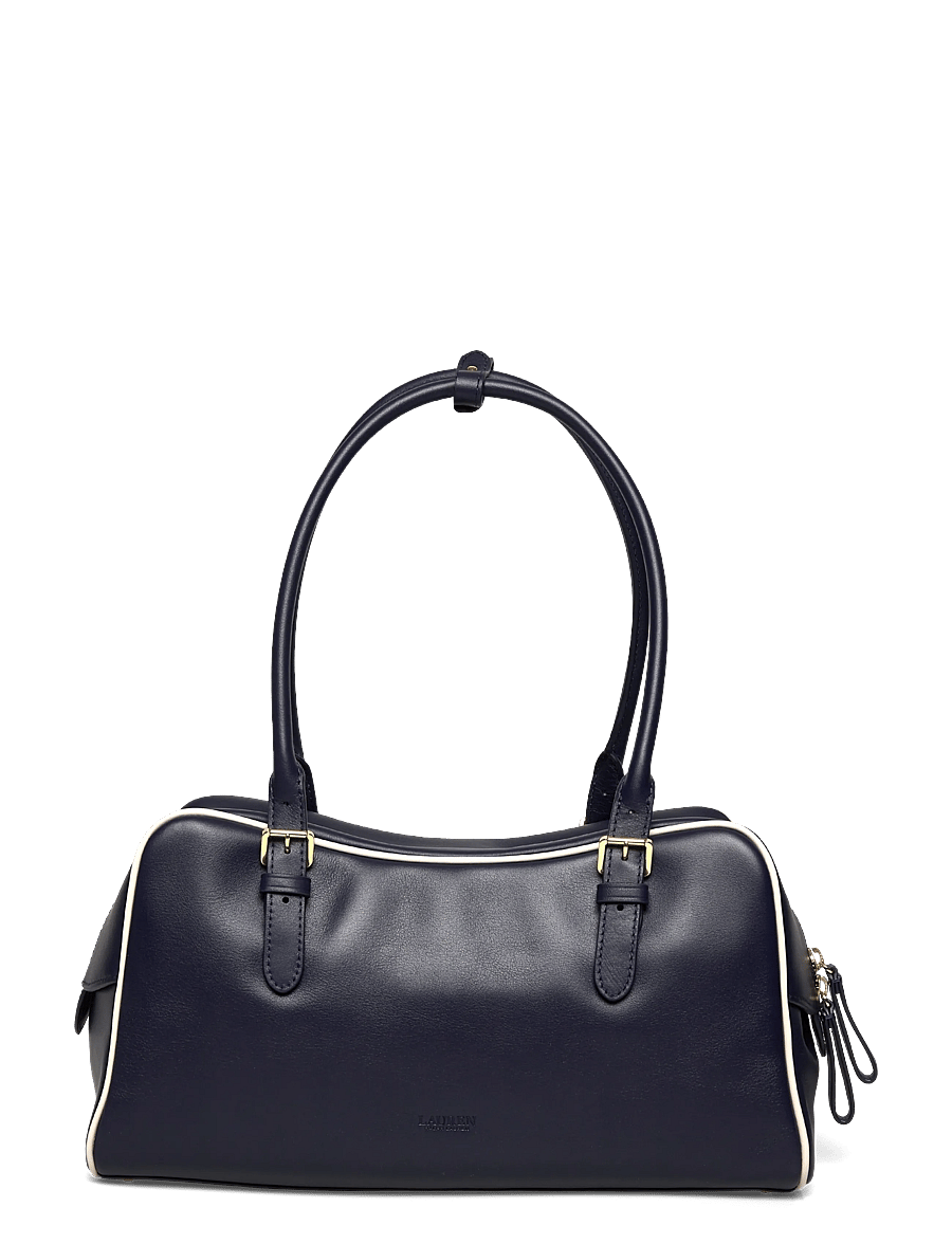 Lauren Ralph Lauren - Leather Large Marcy Zip Satchel - særlige begivenheder - refined navy/soft - 1