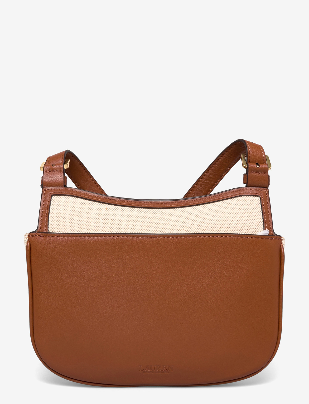 Lauren Ralph Lauren - Canvas Medium Marcy Crossbody Bag - crossbody bags - ntrl/buff canvas - 1