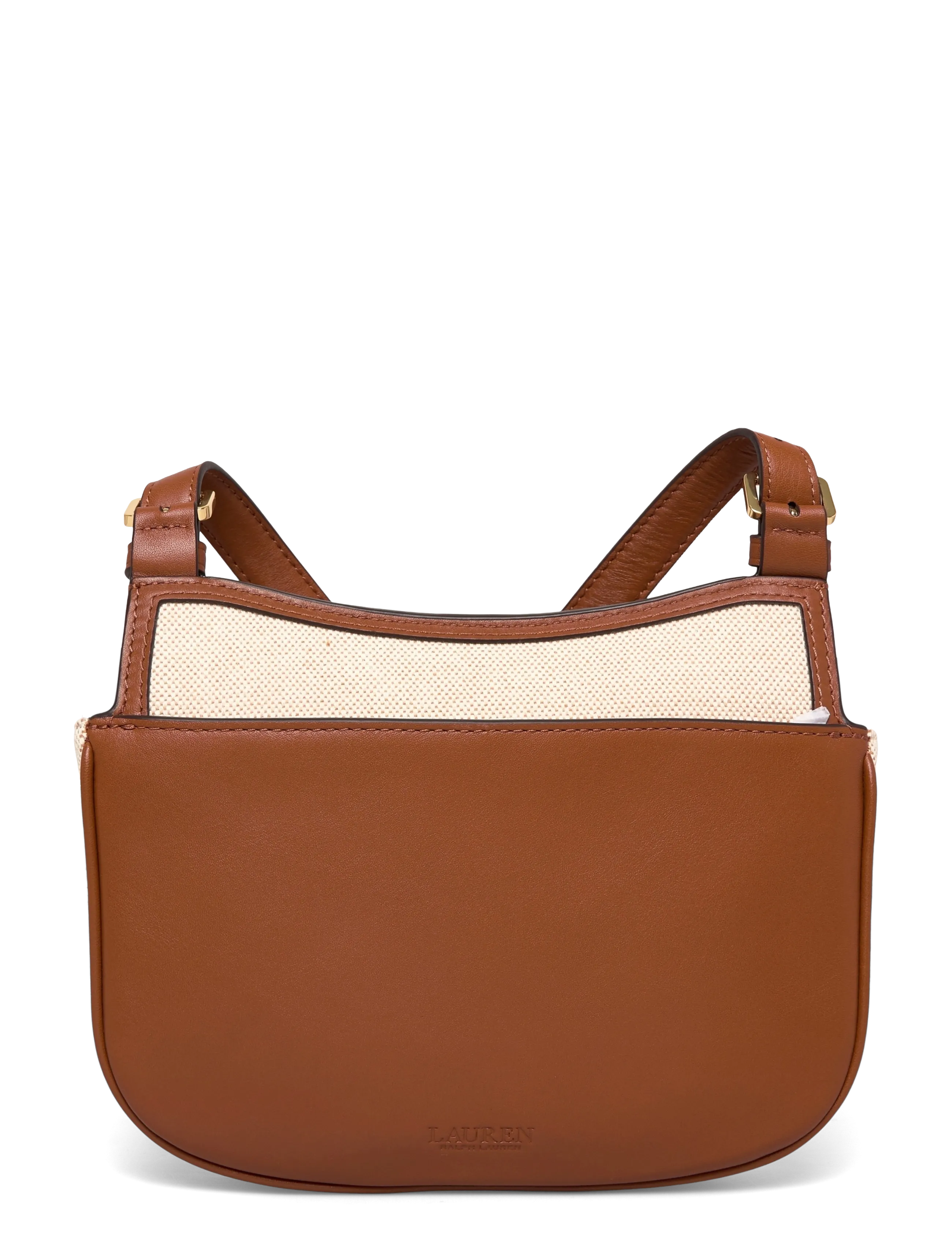 Lauren Ralph Lauren - Canvas Medium Marcy Crossbody Bag - umhängetaschen - ntrl/buff canvas - 1
