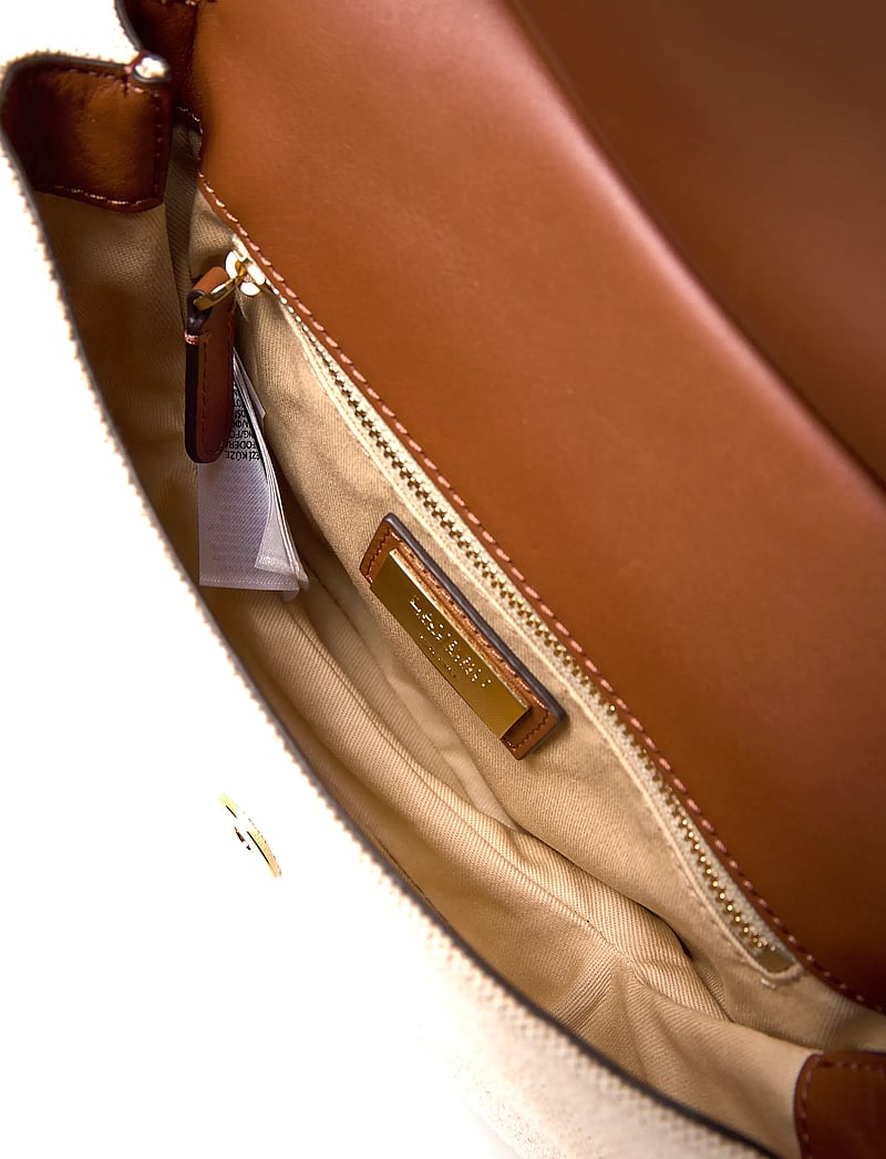 Lauren Ralph Lauren - Canvas Medium Marcy Crossbody Bag - crossbody bags - ntrl/buff canvas - 5