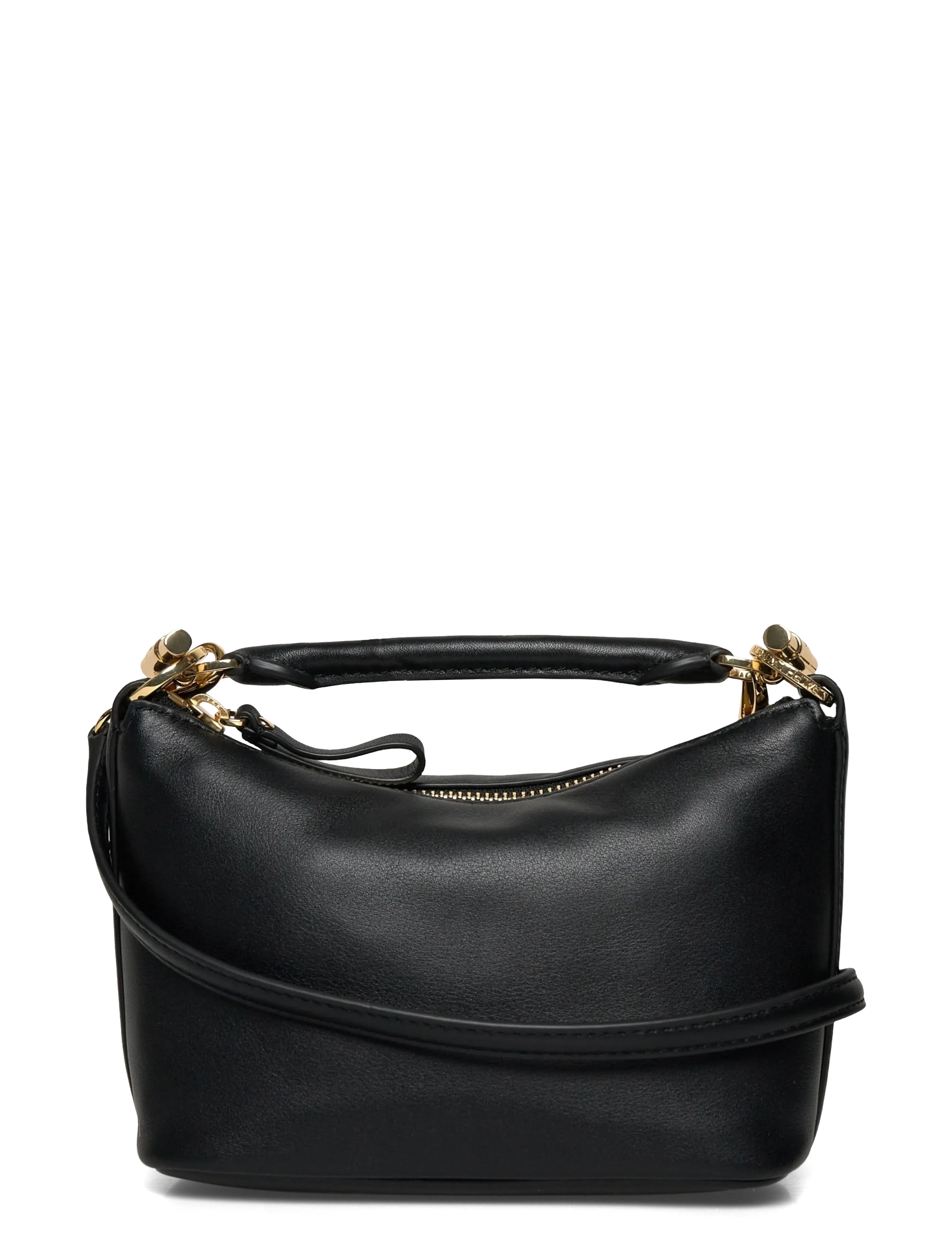 Lauren Ralph Lauren Nappa Leather Mini Blaike Shoulder Bag - Väskor - BLACK / black