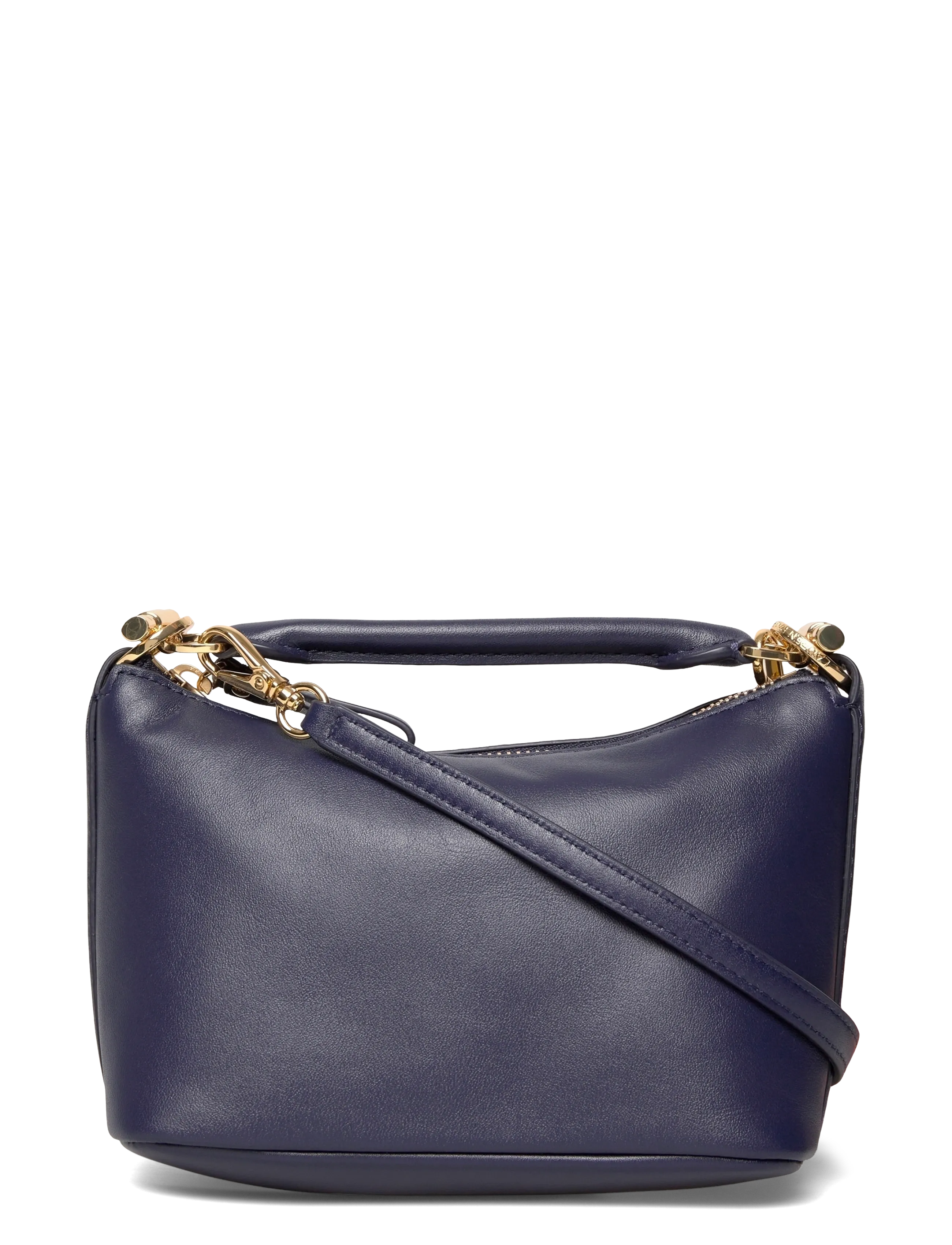 Lauren Ralph Lauren Nappa Leather Mini Blaike Shoulder Bag - Tasker - REFINED NAVY / navy