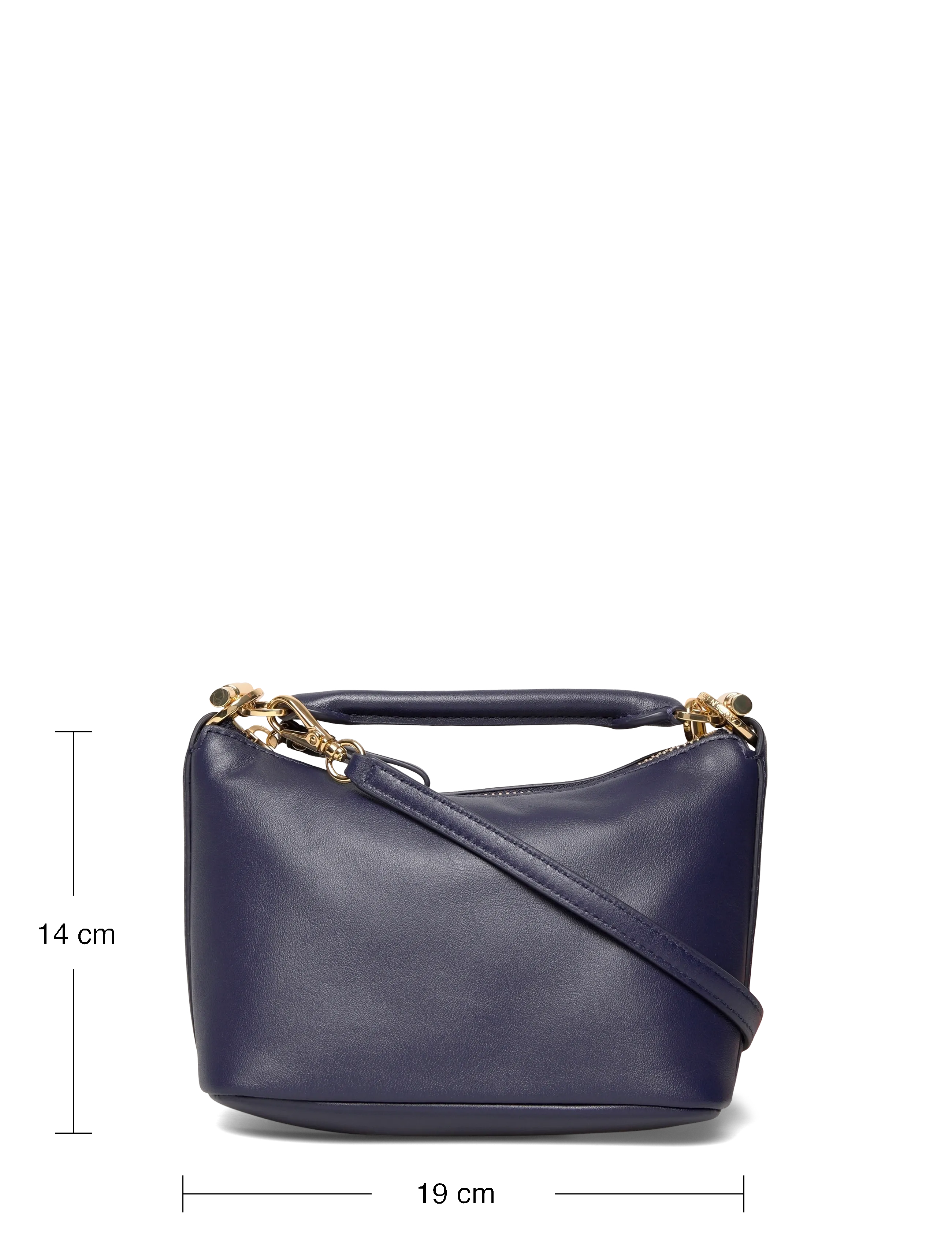 Lauren Ralph Lauren - SOFT NAPPA-BLKE MINI SH-SBA-SMA - crossbody bags - refined navy - 3