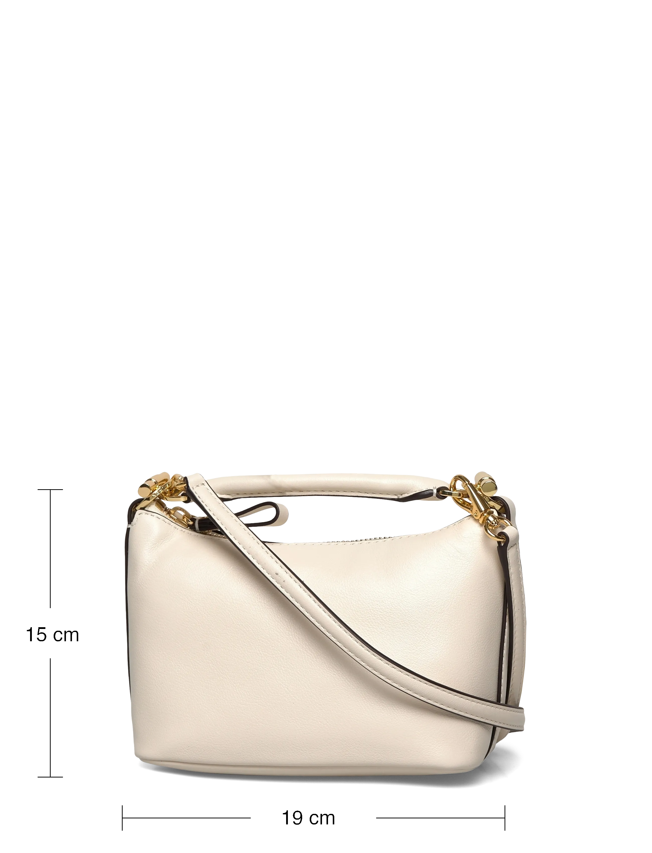 Lauren Ralph Lauren - SOFT NAPPA-BLKE MINI SH-SBA-SMA - crossbody bags - soft white - 3
