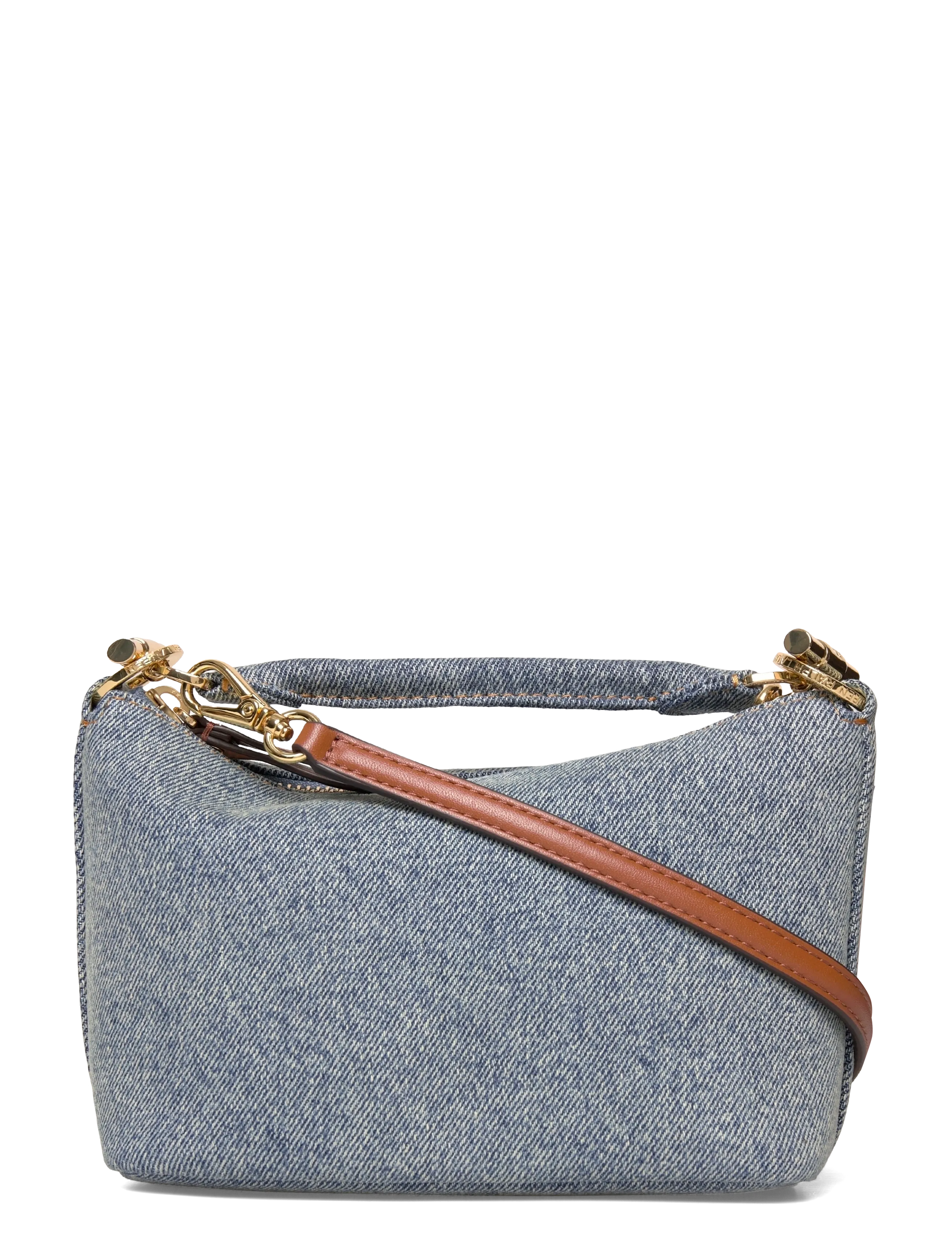 Lauren Ralph Lauren WSHD DENIM/NTRL SM-BLKE MINI SH-SBA - Väskor - BLUE/LAUREN TAN / blue