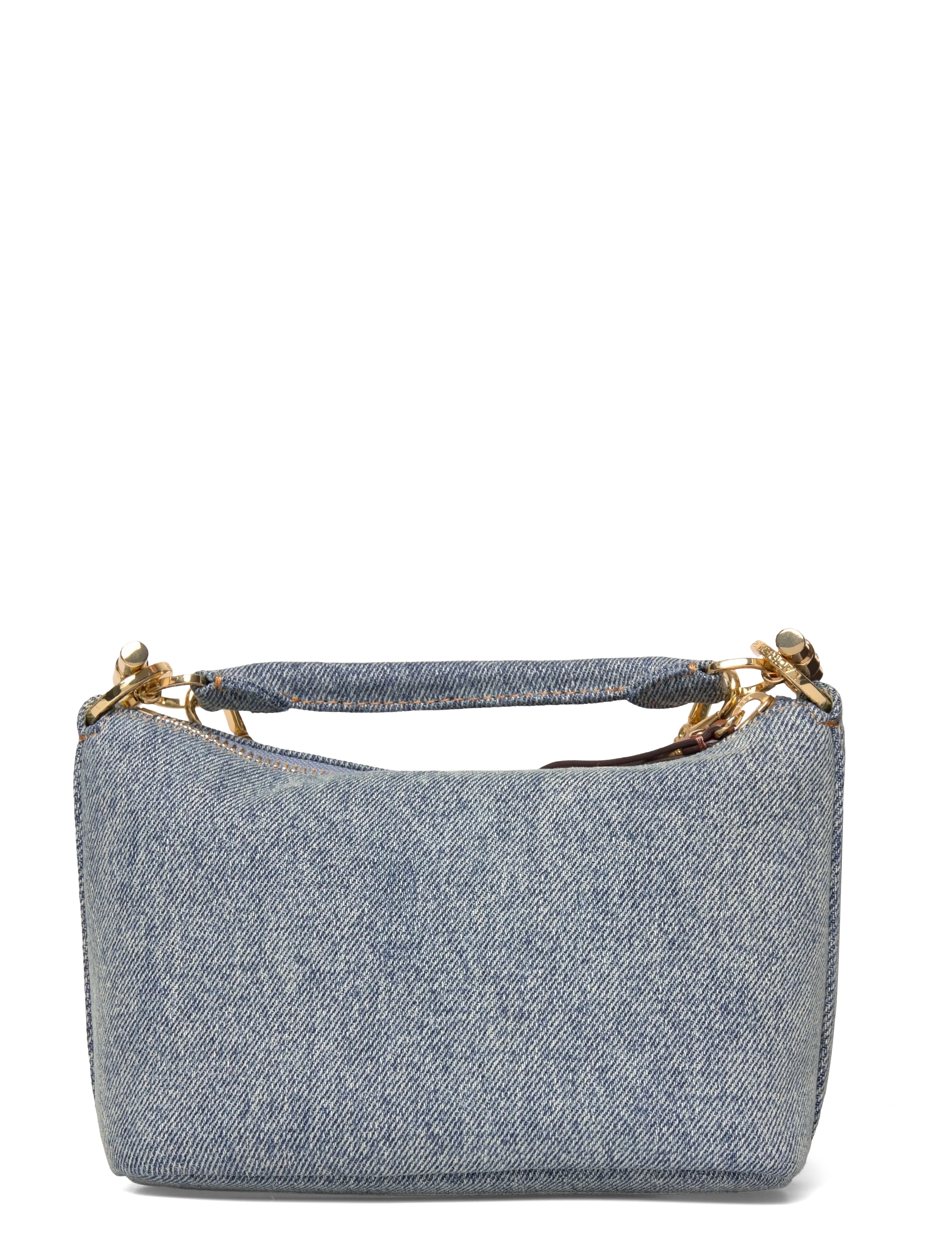 Lauren Ralph Lauren - WSHD DENIM/NTRL SM-BLKE MINI SH-SBA - skuldertasker - blue/lauren tan - 1