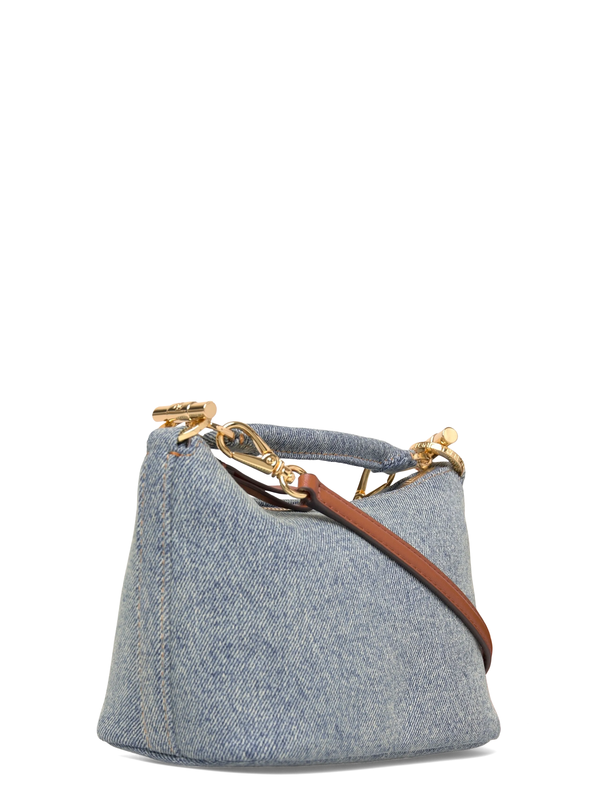 Lauren Ralph Lauren - WSHD DENIM/NTRL SM-BLKE MINI SH-SBA - skuldertasker - blue/lauren tan - 2