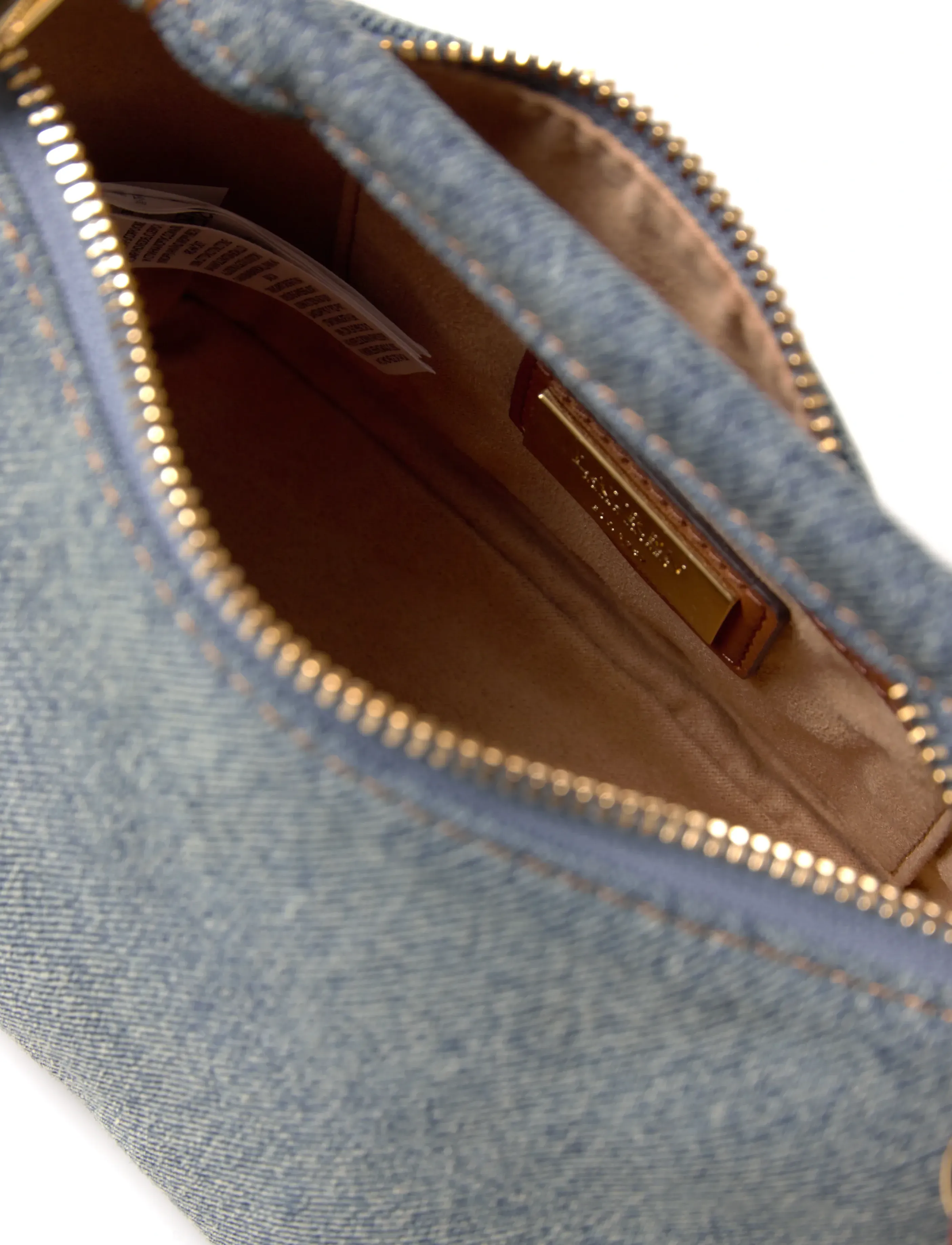 Lauren Ralph Lauren - WSHD DENIM/NTRL SM-BLKE MINI SH-SBA - skuldertasker - blue/lauren tan - 5