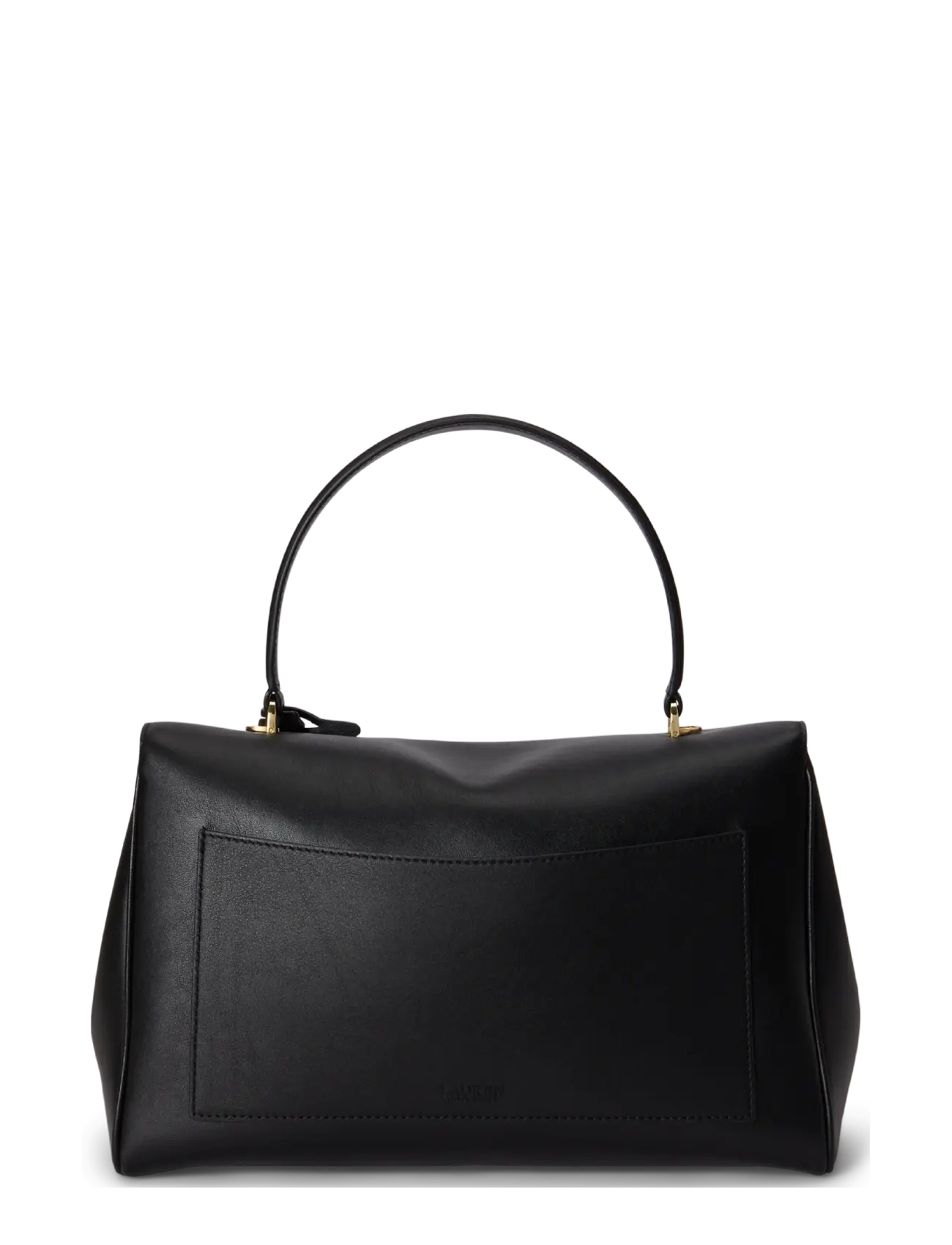 Lauren Ralph Lauren - Nappa Leather Medium Farrah Soft Satchel - crossbody bags - black - 1