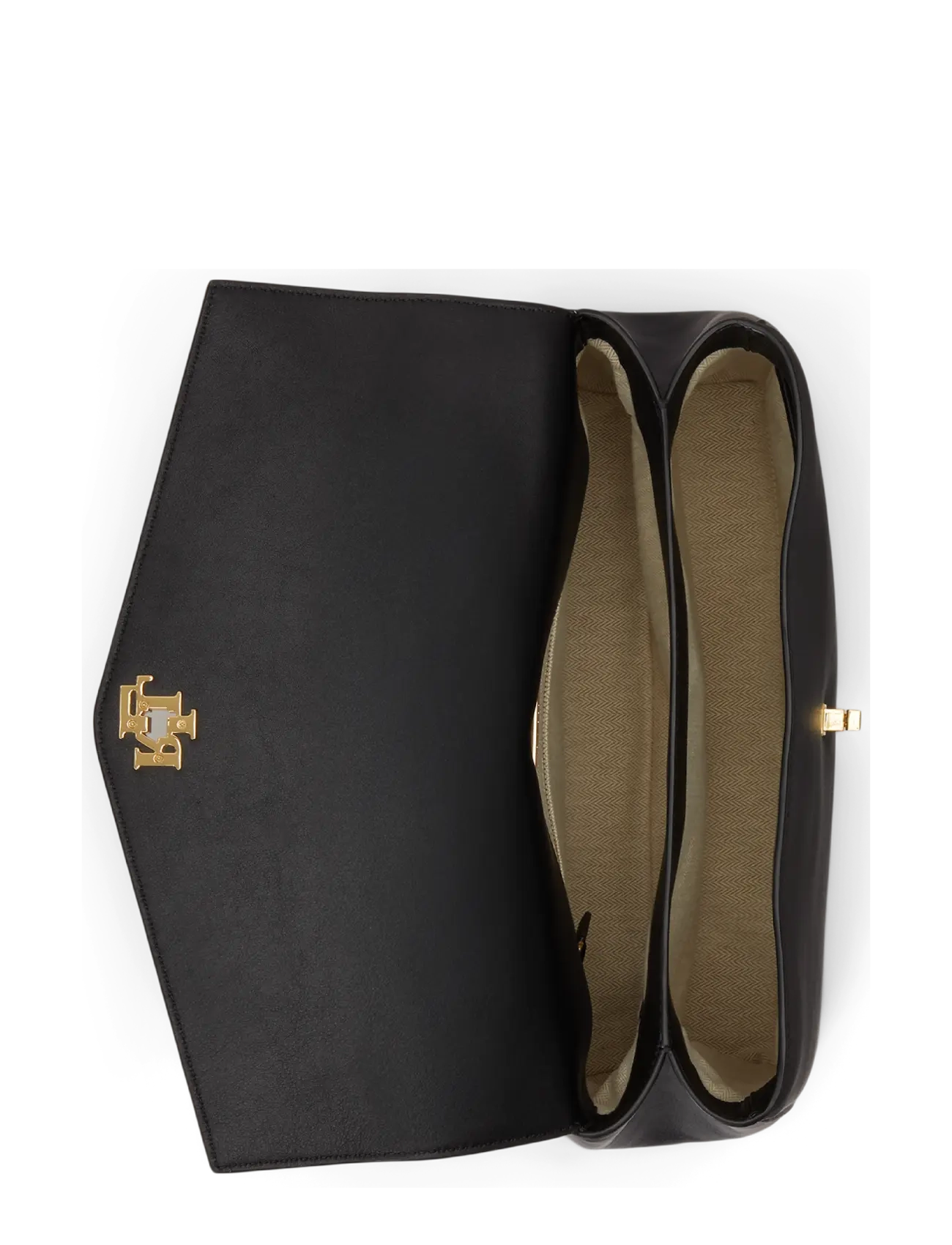 Lauren Ralph Lauren - Nappa Leather Medium Farrah Soft Satchel - crossbody bags - black - 3