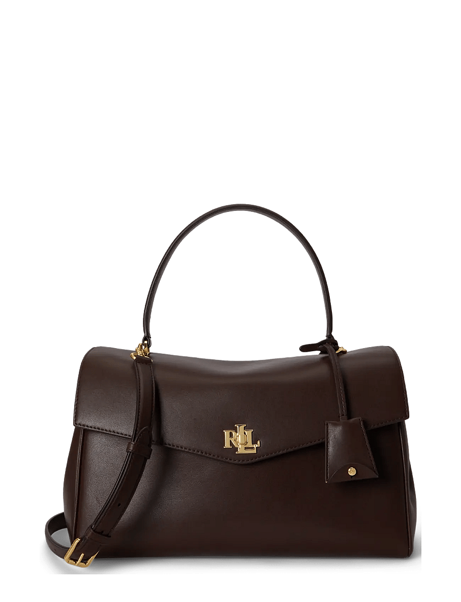Lauren Ralph Lauren - SOFT NAPPA-FARRAH SOFT-STL-MED - crossbody bags - chestnut brown - 0