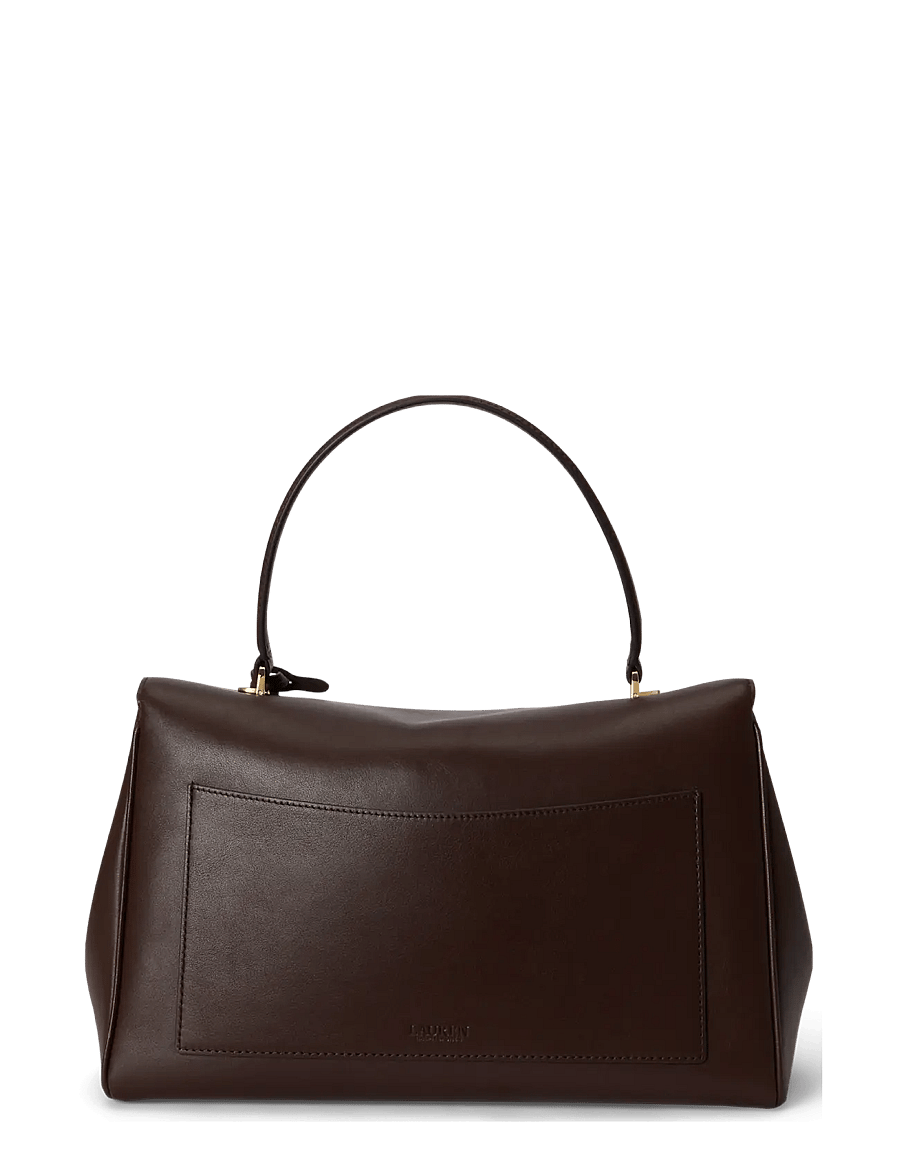 Lauren Ralph Lauren - SOFT NAPPA-FARRAH SOFT-STL-MED - crossbody bags - chestnut brown - 1