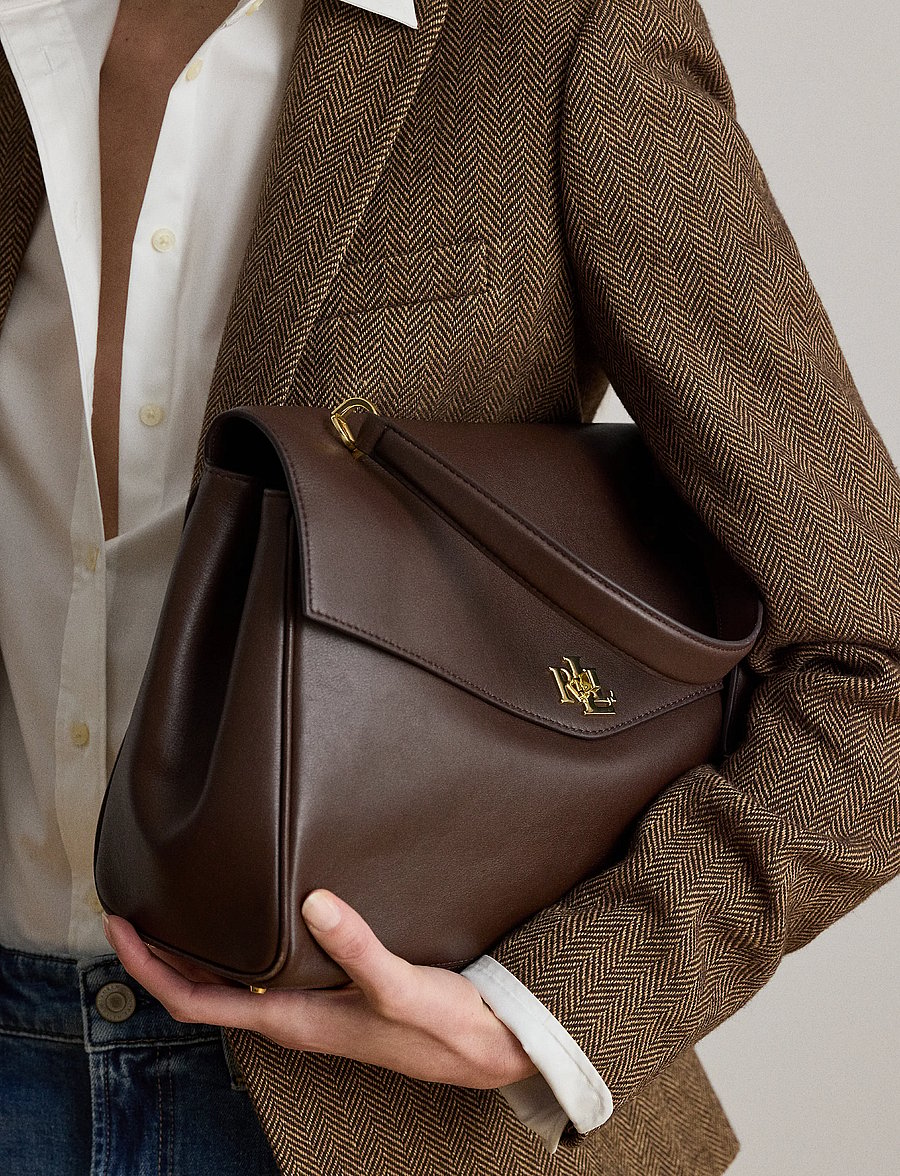 Lauren Ralph Lauren - SOFT NAPPA-FARRAH SOFT-STL-MED - crossbody bags - chestnut brown - 4