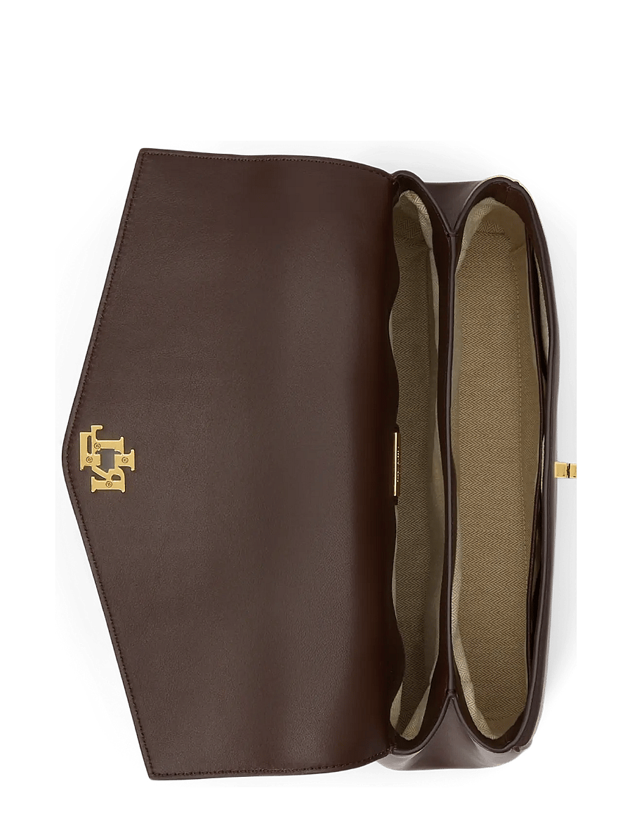 Lauren Ralph Lauren - SOFT NAPPA-FARRAH SOFT-STL-MED - crossbody bags - chestnut brown - 3