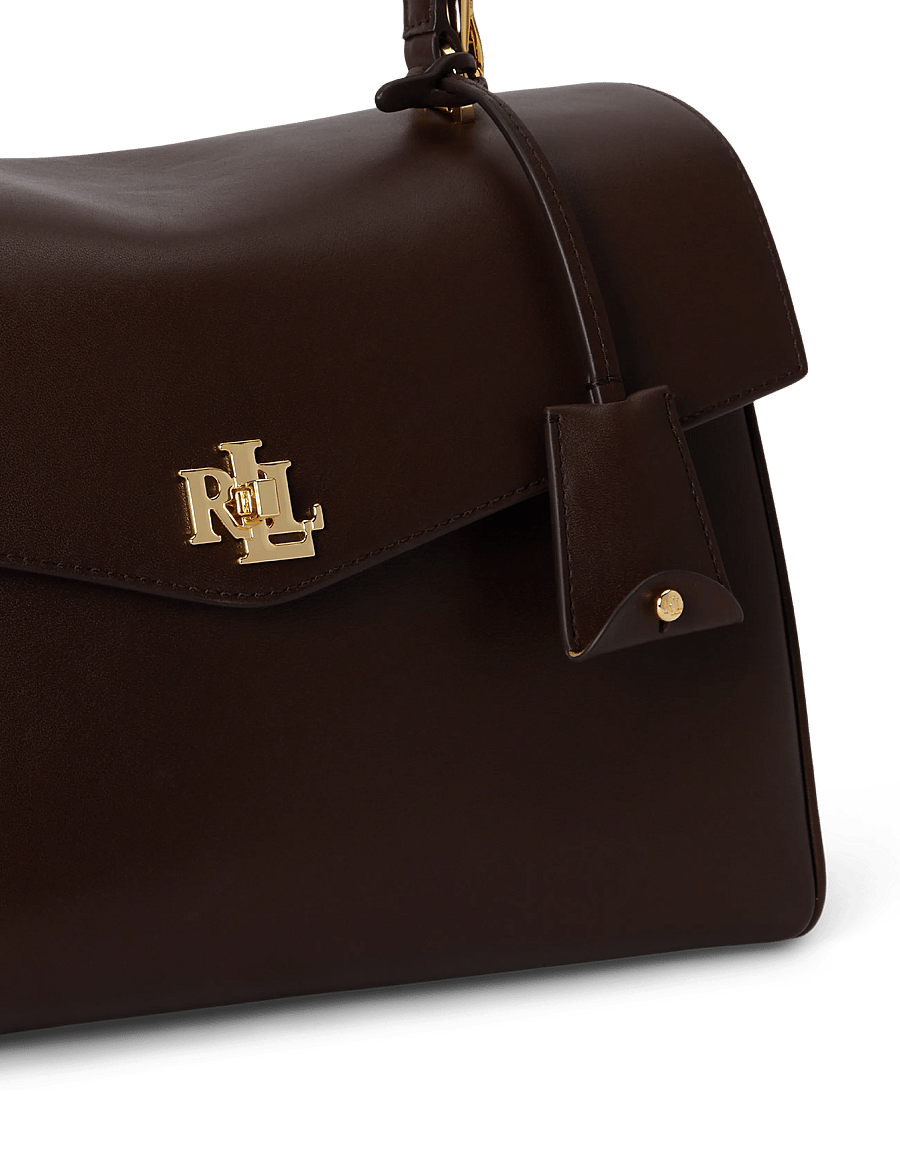Lauren Ralph Lauren - SOFT NAPPA-FARRAH SOFT-STL-MED - crossbody bags - chestnut brown - 5