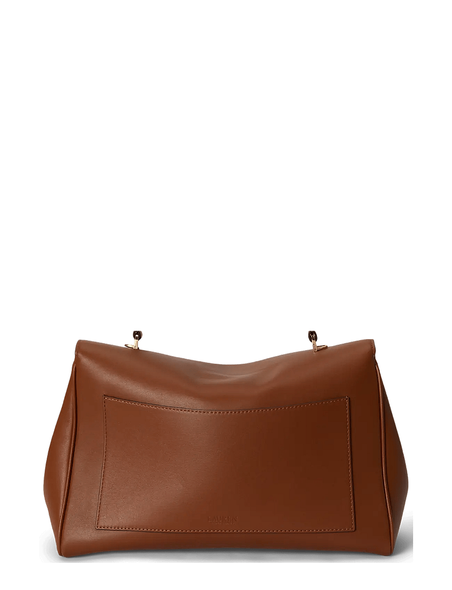 Lauren Ralph Lauren - Nappa Leather Medium Farrah Soft Satchel - crossbody bags - lauren tan - 1