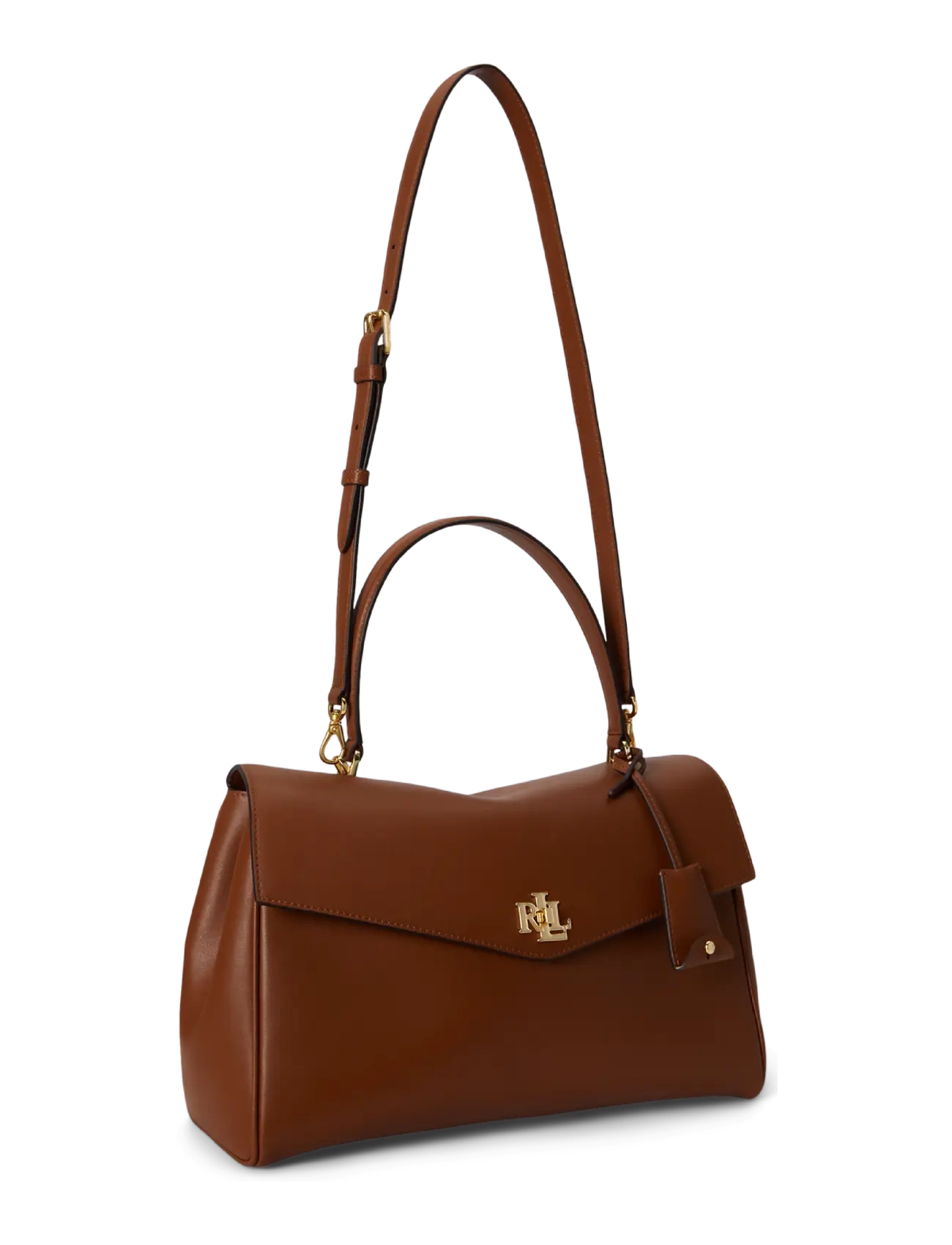 Lauren Ralph Lauren - Nappa Leather Medium Farrah Soft Satchel - crossbody bags - lauren tan - 2