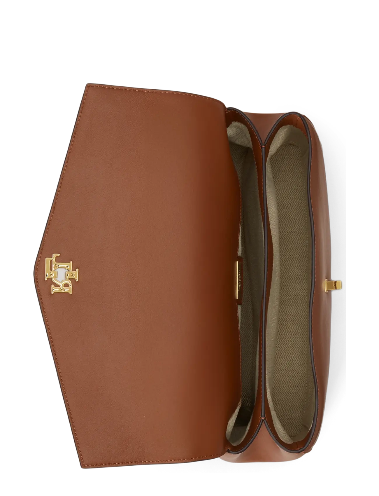 Lauren Ralph Lauren - Nappa Leather Medium Farrah Soft Satchel - crossbody bags - lauren tan - 4