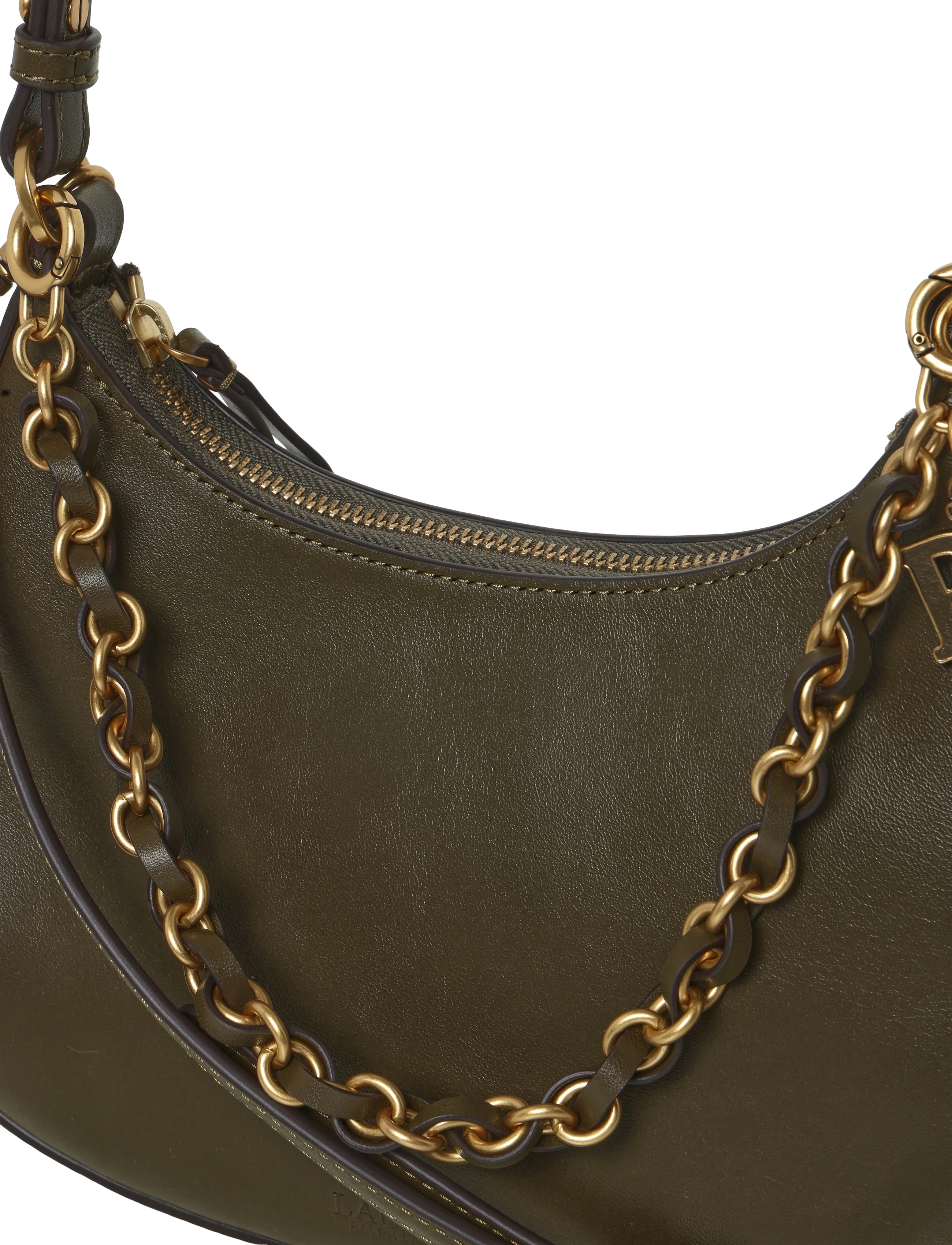 Lauren Ralph Lauren - NATURAL SMTH LEATHR-MRCY ZP SHLD-SB - hverdags stil - botanic green - 2