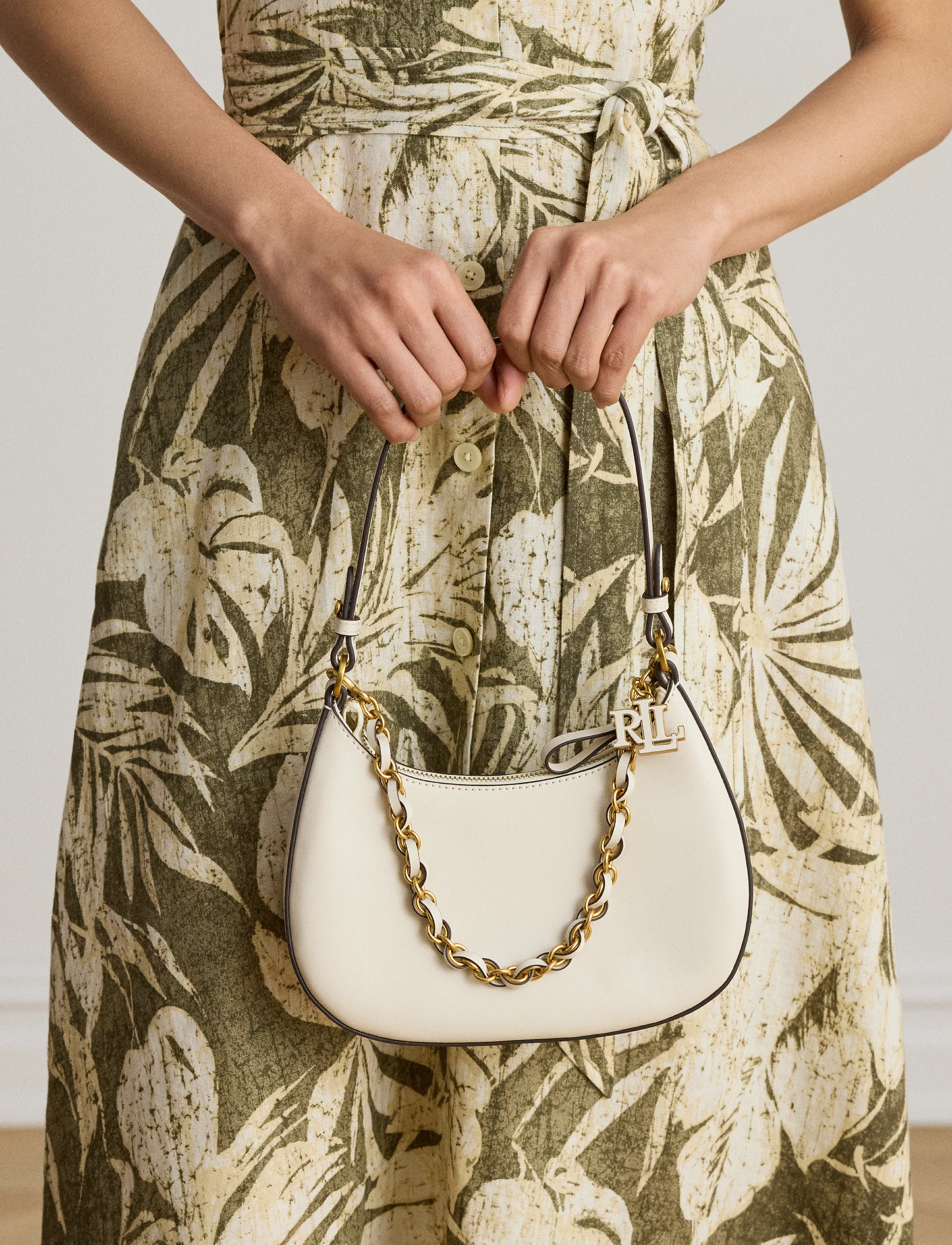 Lauren Ralph Lauren - NATURAL SMTH LEATHR-MRCY ZP SHLD-SB - everyday style - soft white - 3