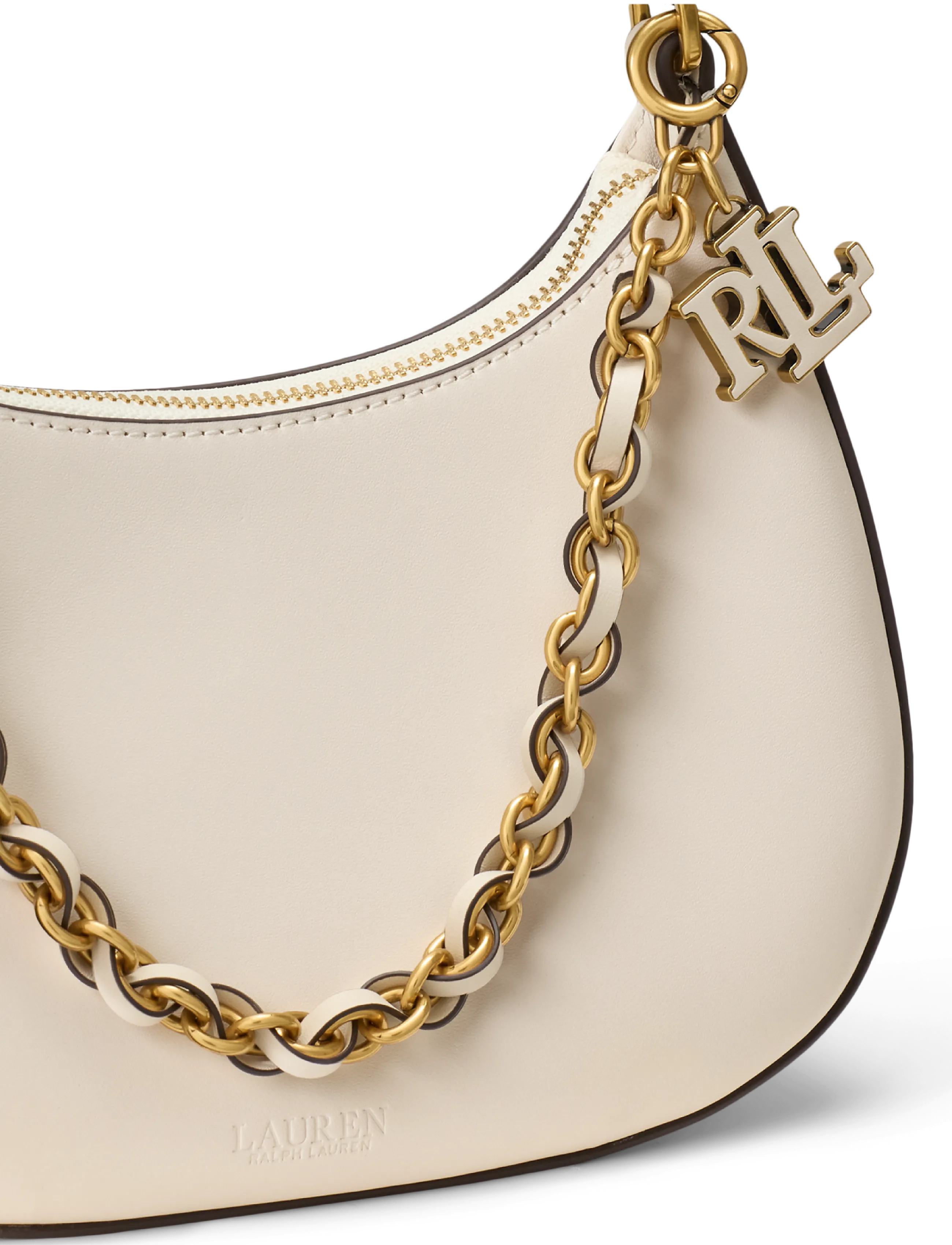 Lauren Ralph Lauren - NATURAL SMTH LEATHR-MRCY ZP SHLD-SB - everyday style - soft white - 4