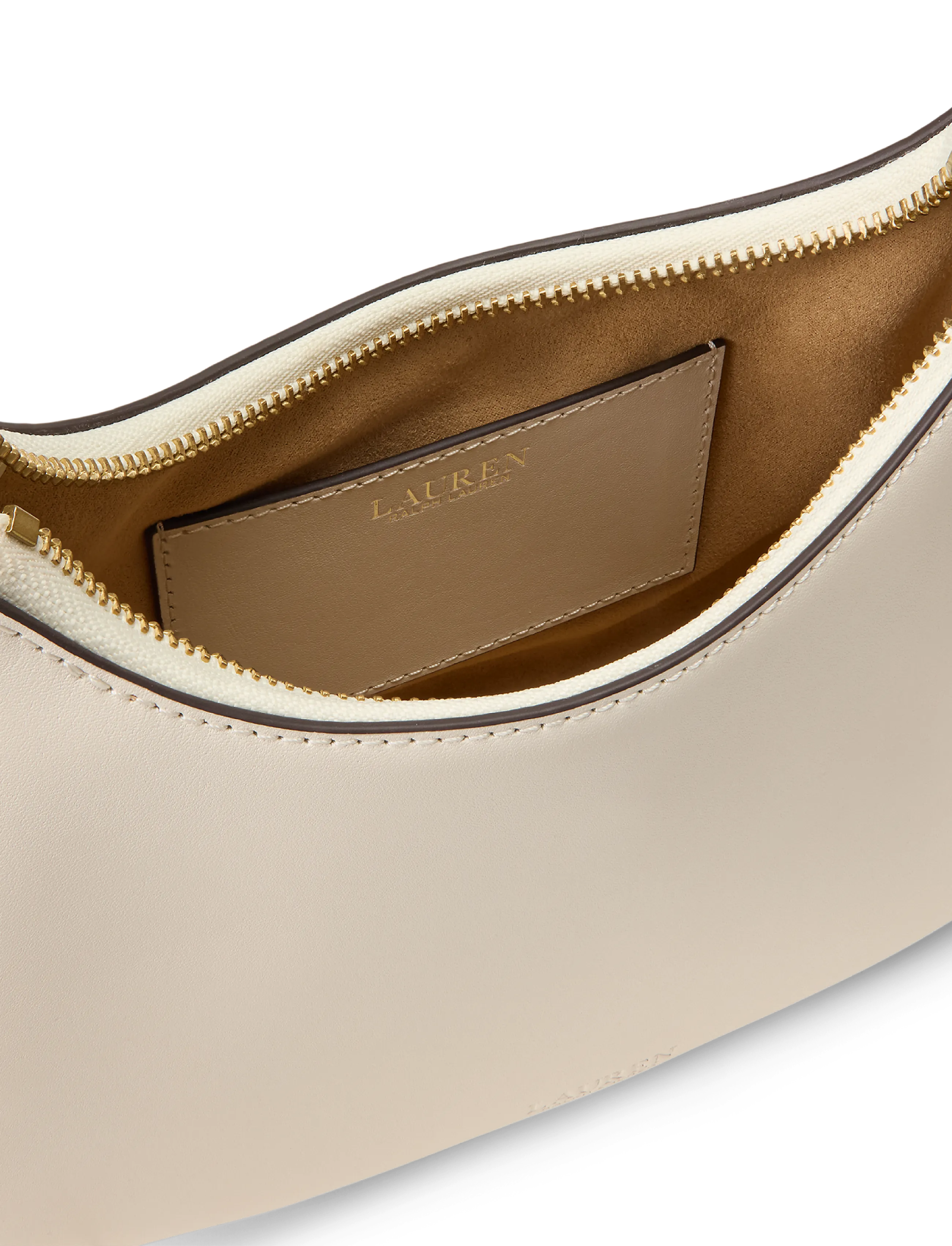 Lauren Ralph Lauren - NATURAL SMTH LEATHR-MRCY ZP SHLD-SB - everyday style - soft white - 5