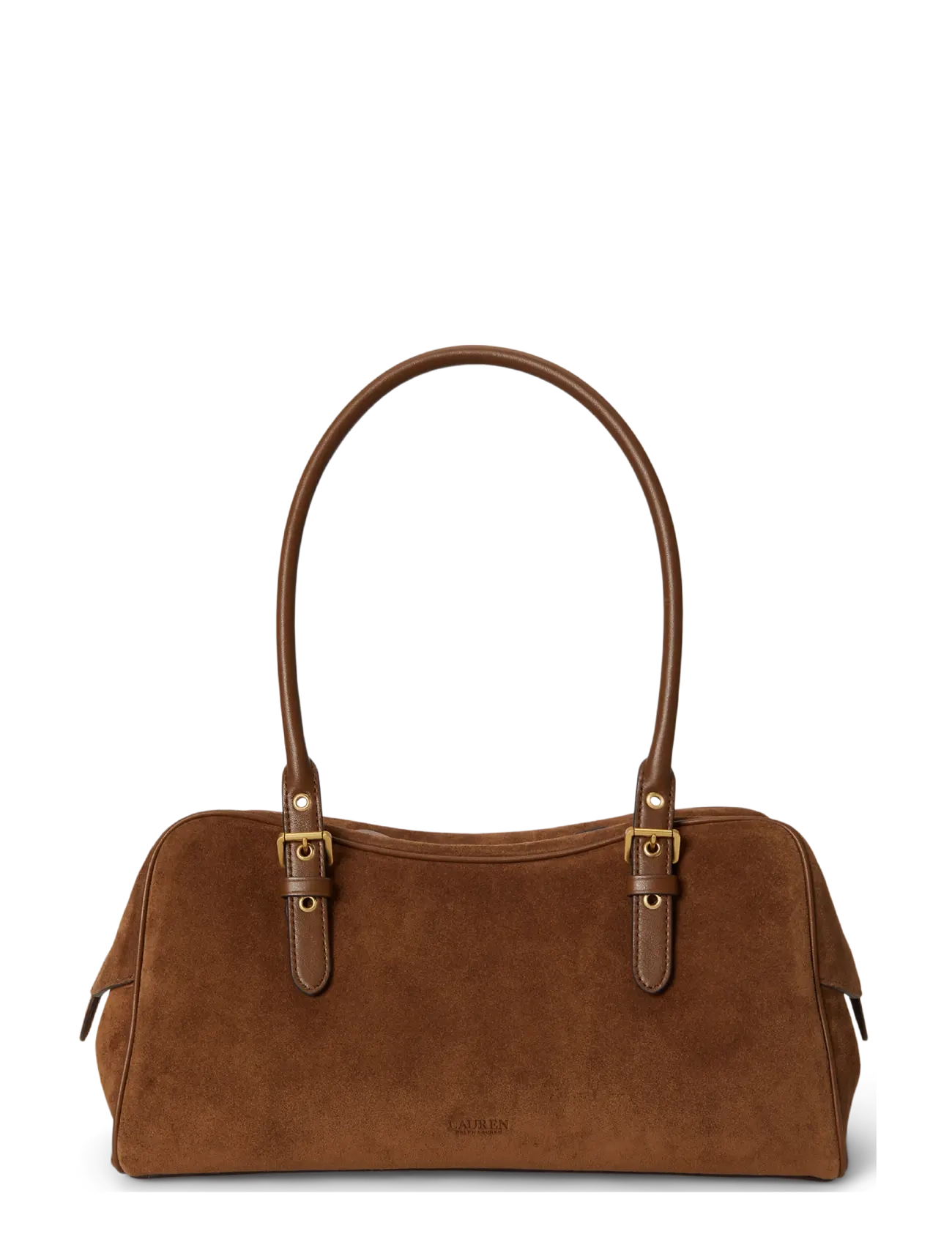 Lauren Ralph Lauren - Suede Large Marcy Zip Satchel - besondere anlässe - light tobacco/lig - 1