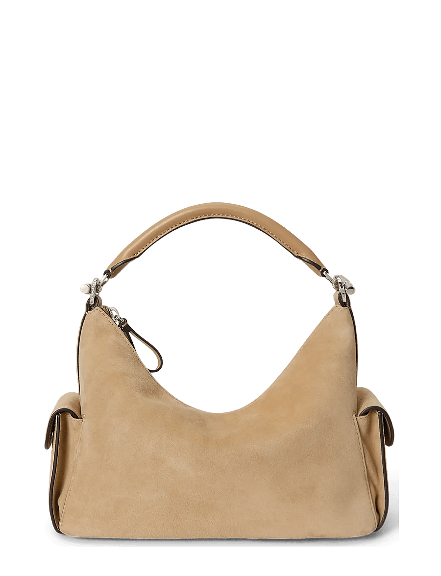 Lauren Ralph Lauren - Suede Small Blaike Shoulder Bag - alltags-style - tan - 0