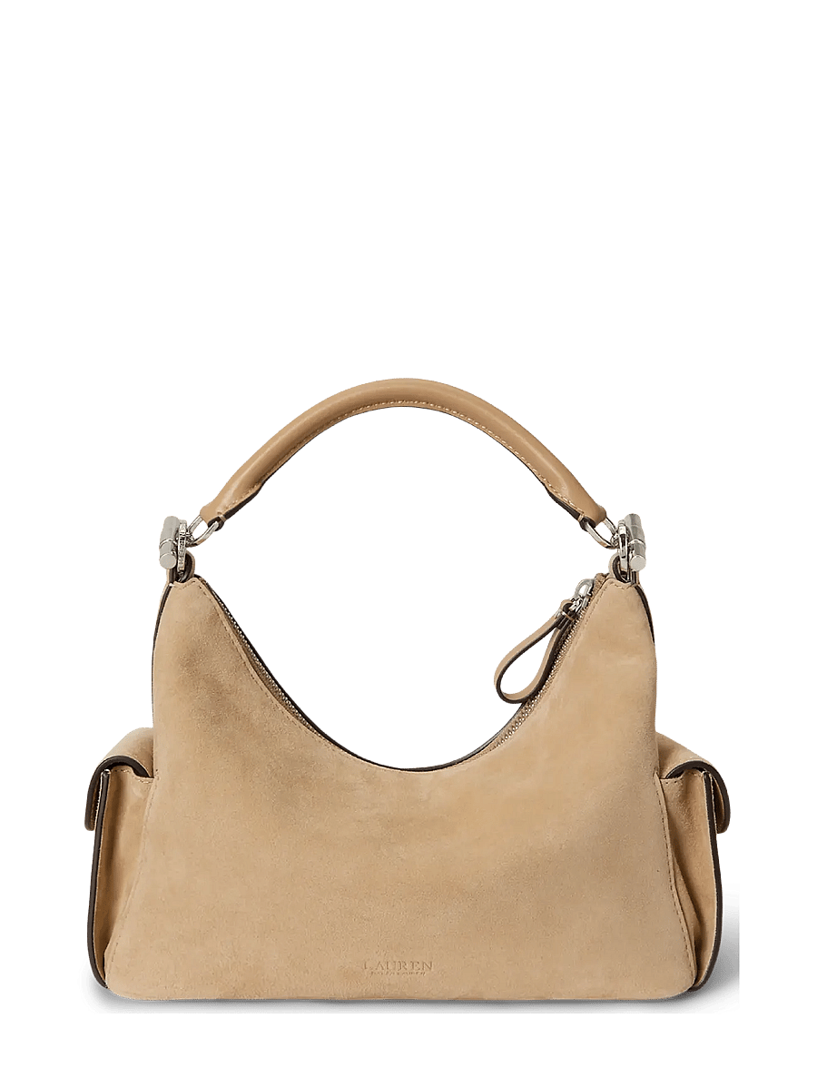 Lauren Ralph Lauren - Suede Small Blaike Shoulder Bag - alltags-style - tan - 1