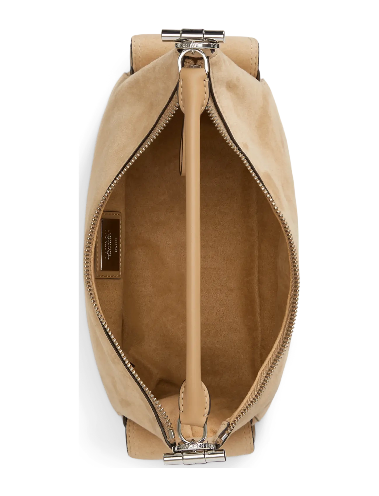 Lauren Ralph Lauren - Suede Small Blaike Shoulder Bag - everyday style - tan - 3
