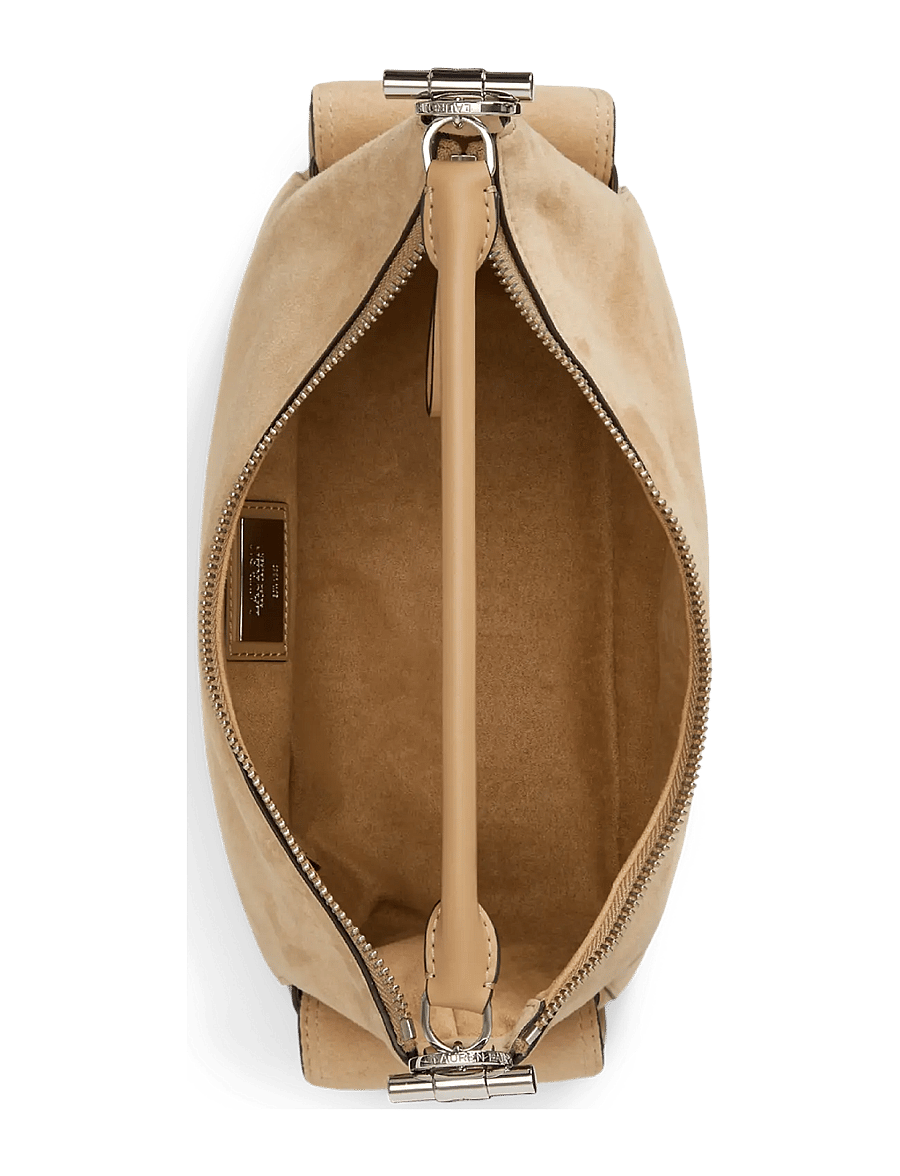 Lauren Ralph Lauren - Suede Small Blaike Shoulder Bag - alltags-style - tan - 3