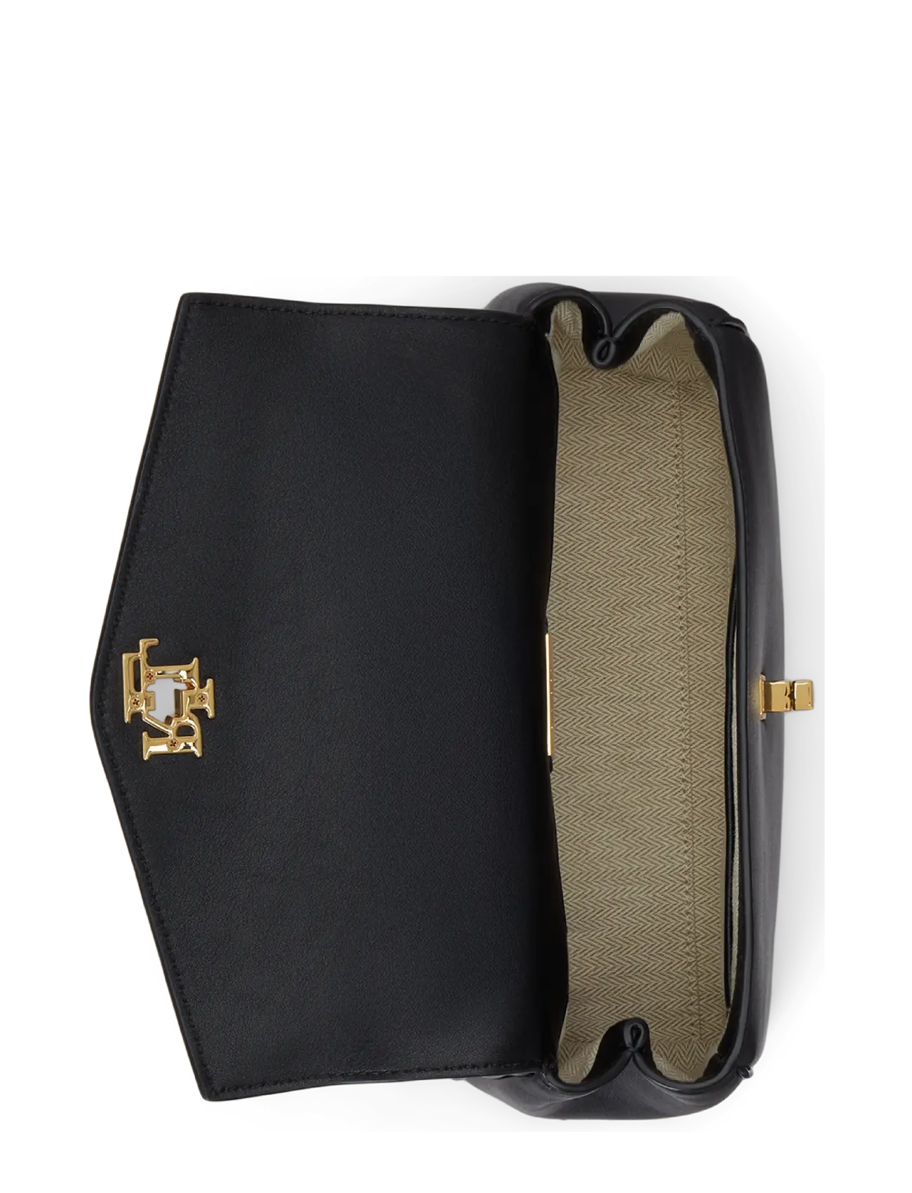 Lauren Ralph Lauren - Nappa Leather Small Farrah Soft Satchel - crossbody bags - black - 3