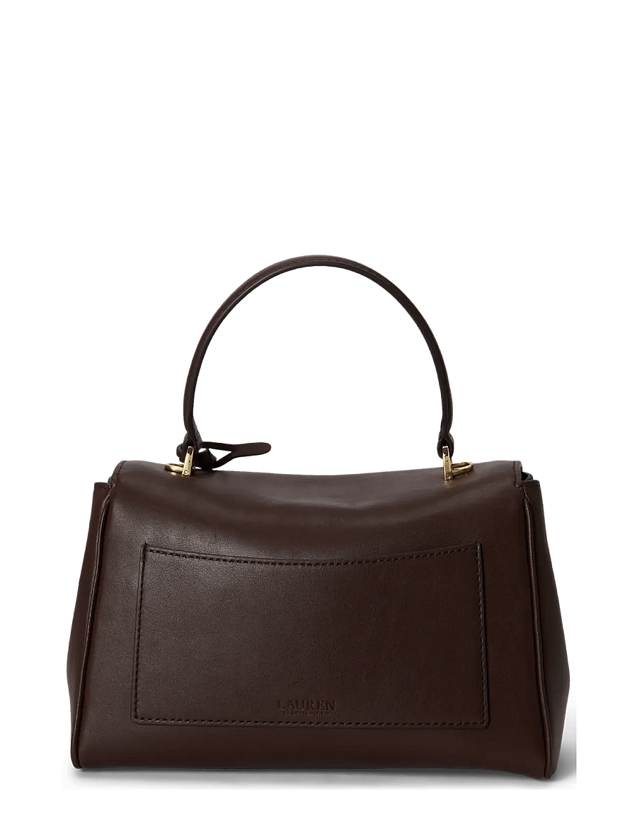 Lauren Ralph Lauren - Nappa Leather Small Farrah Soft Satchel - umhängetaschen - chestnut brown - 1