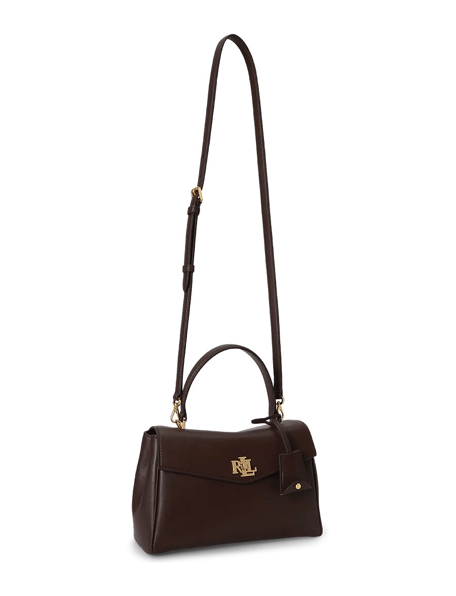 Lauren Ralph Lauren - Nappa Leather Small Farrah Soft Satchel - umhängetaschen - chestnut brown - 2