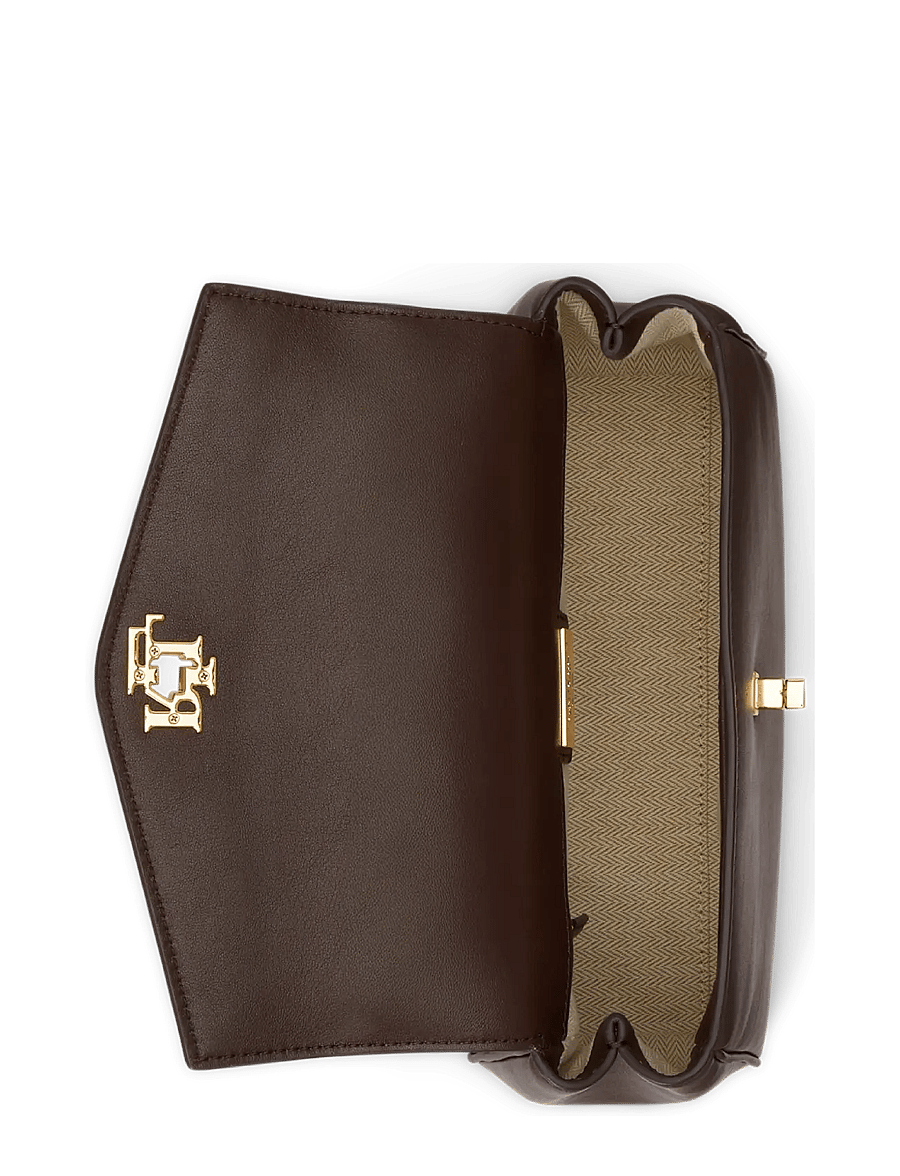 Lauren Ralph Lauren - Nappa Leather Small Farrah Soft Satchel - umhängetaschen - chestnut brown - 3