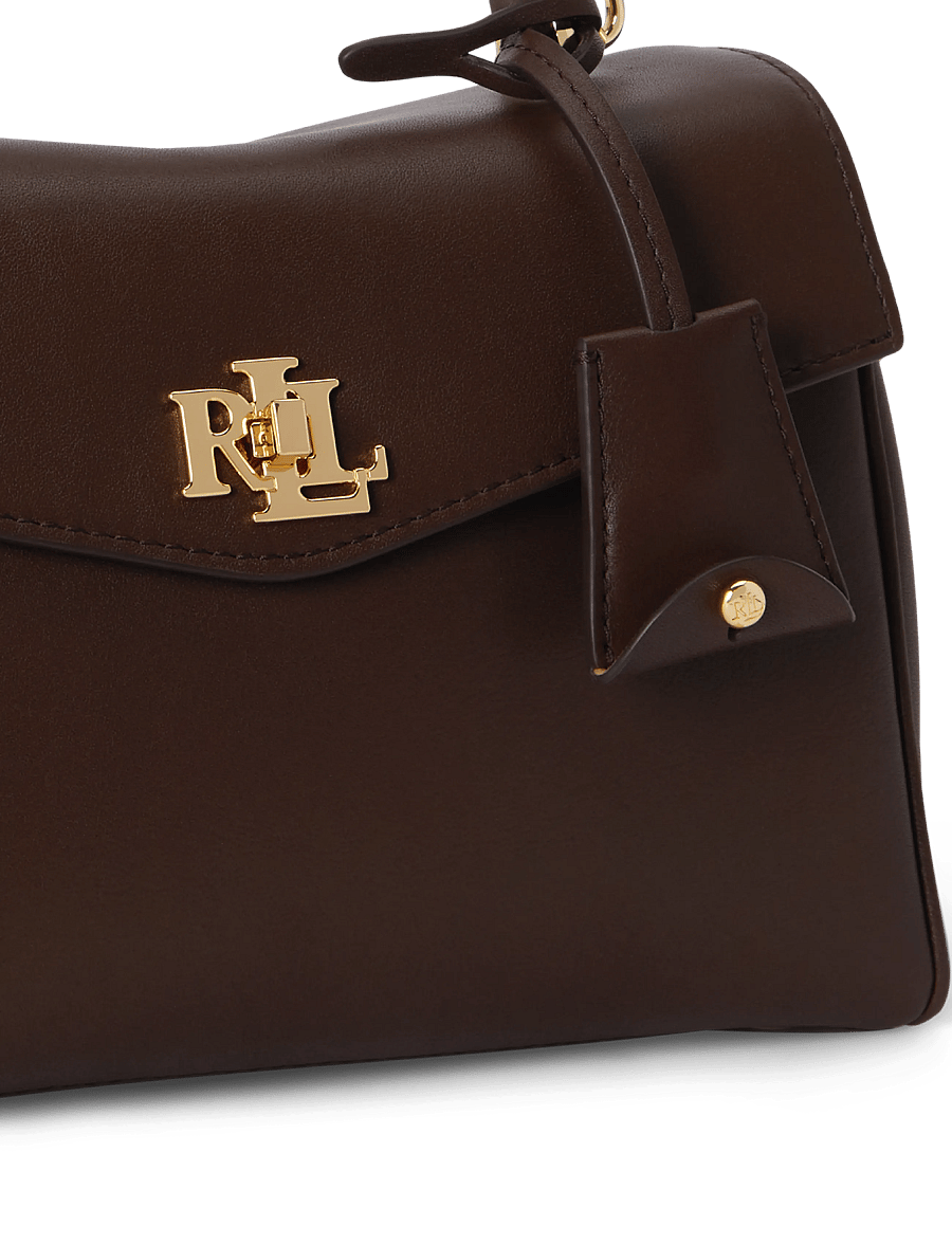 Lauren Ralph Lauren - Nappa Leather Small Farrah Soft Satchel - umhängetaschen - chestnut brown - 5