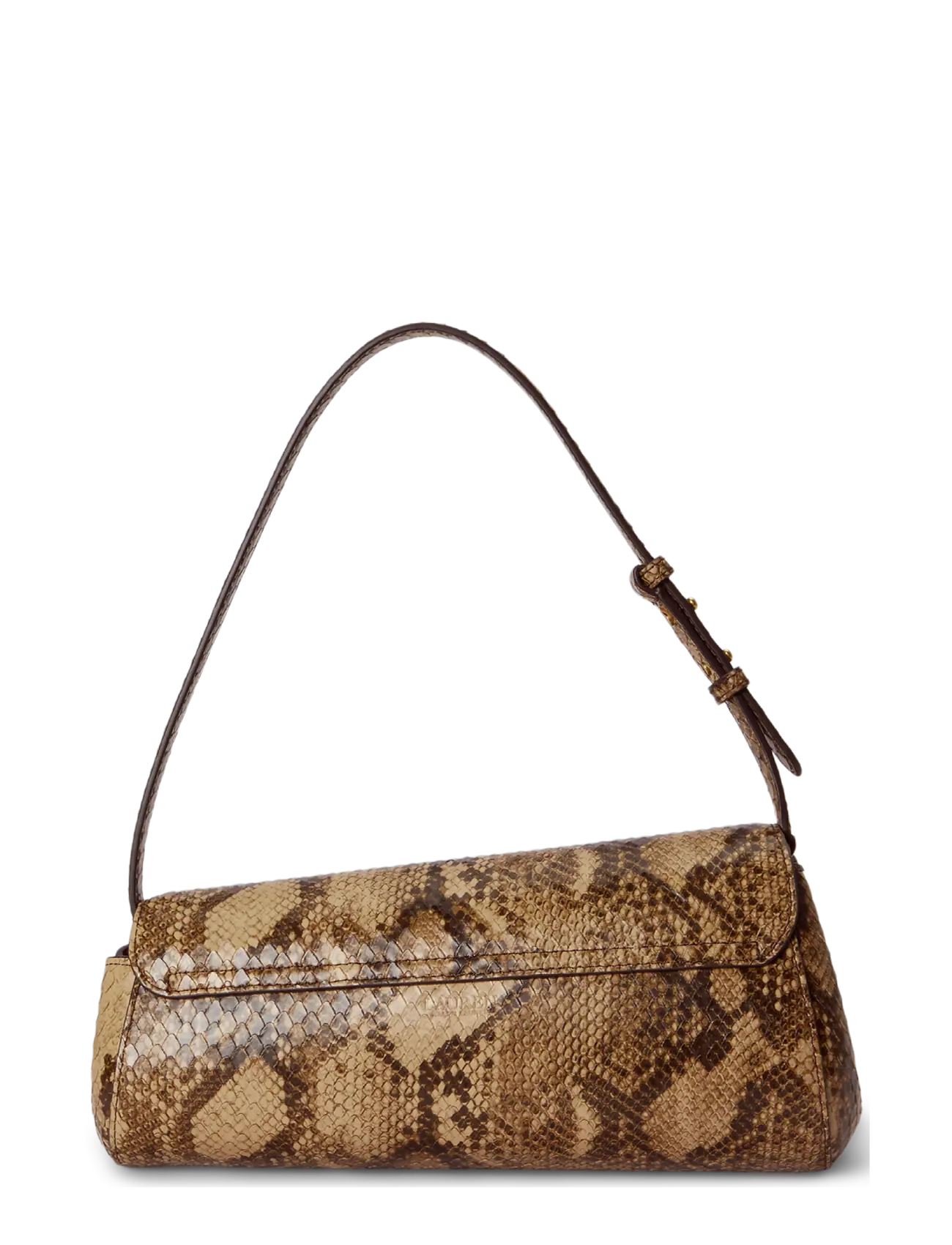 Lauren Ralph Lauren - Embossed Medium Tasha East-West Bag - Õlakotid - tan multi - 1