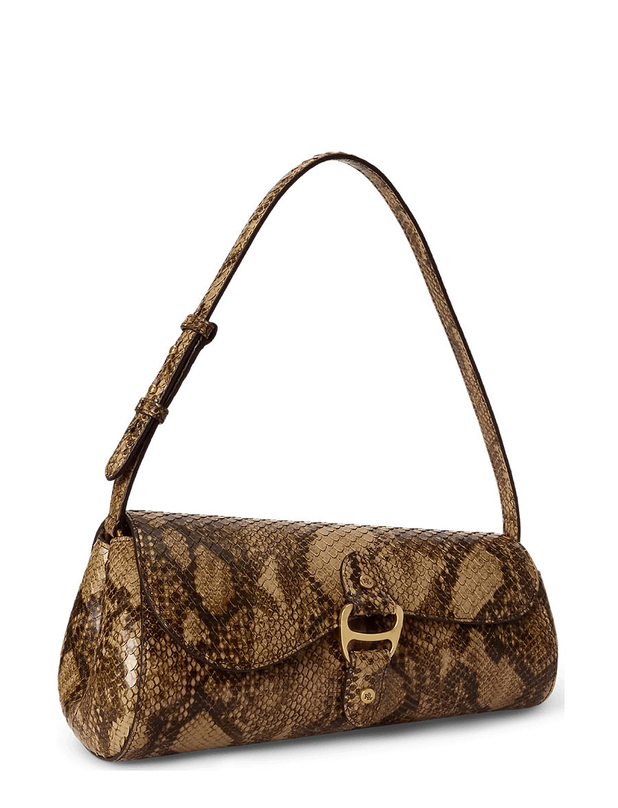 Lauren Ralph Lauren - Embossed Medium Tasha East-West Bag - Õlakotid - tan multi - 2