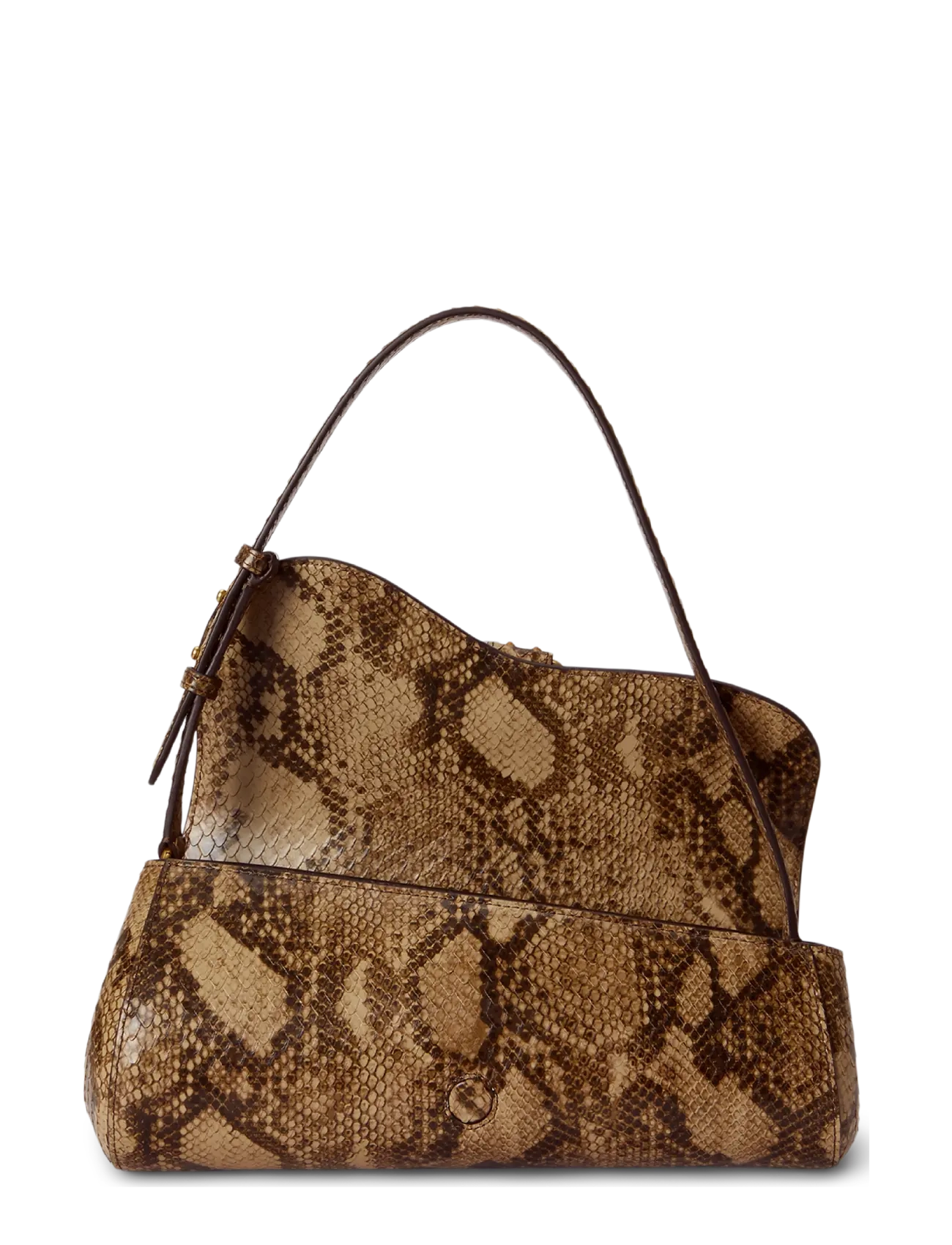 Lauren Ralph Lauren - Embossed Medium Tasha East-West Bag - Õlakotid - tan multi - 3