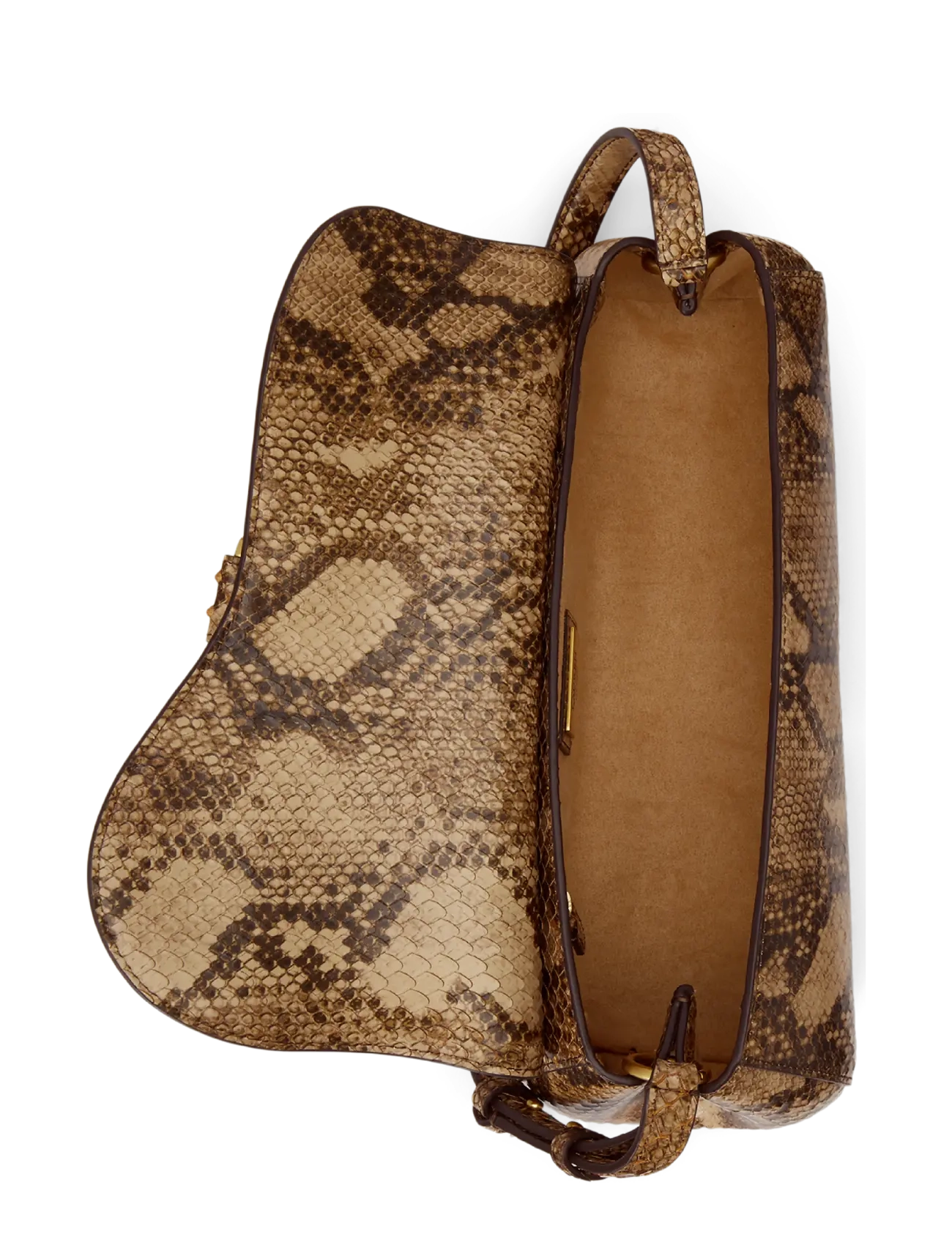 Lauren Ralph Lauren - Embossed Medium Tasha East-West Bag - Õlakotid - tan multi - 4