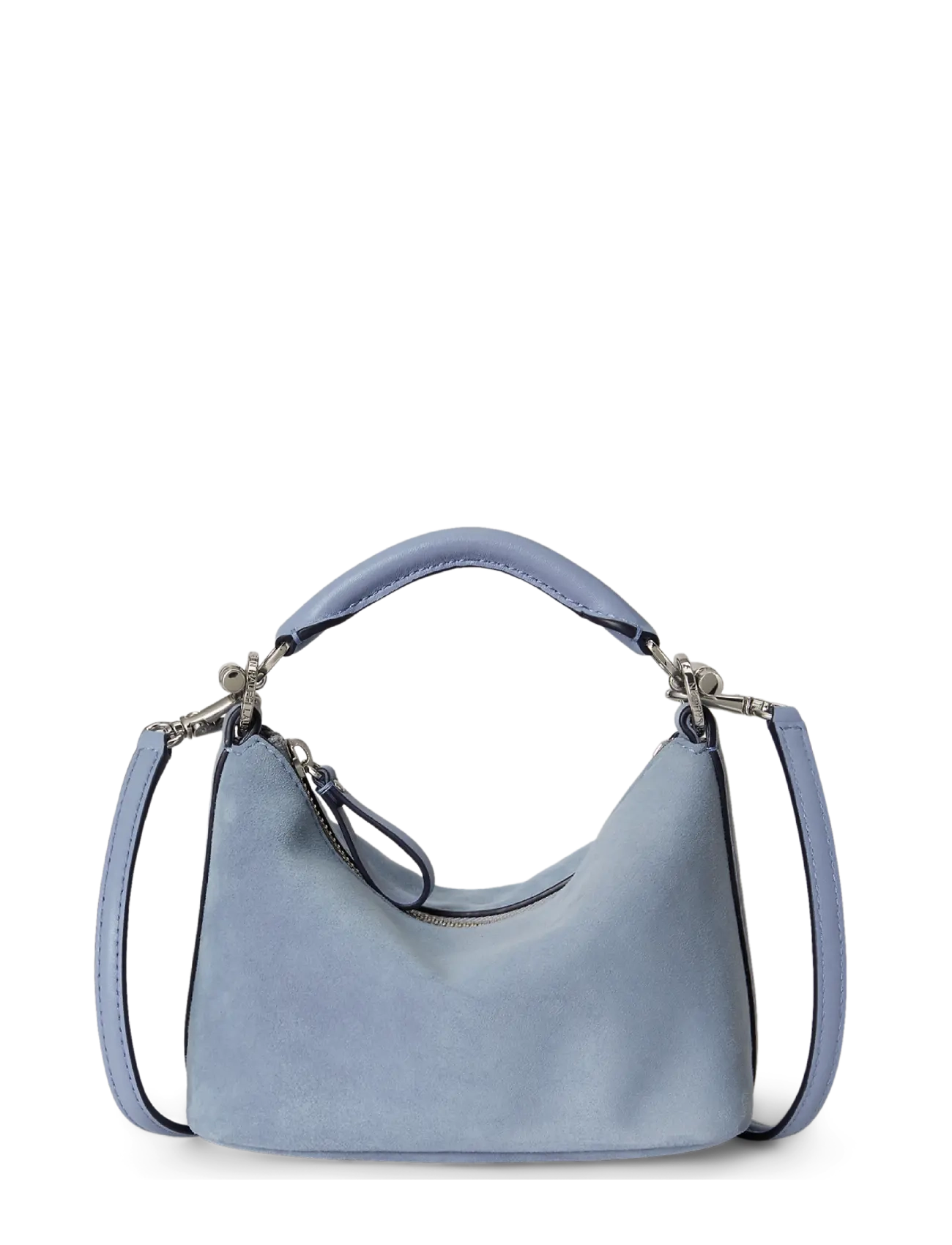 Lauren Ralph Suede Mini Blaike Shoulder Bag, One Size, Bags, Blau - Top Handle Frauen