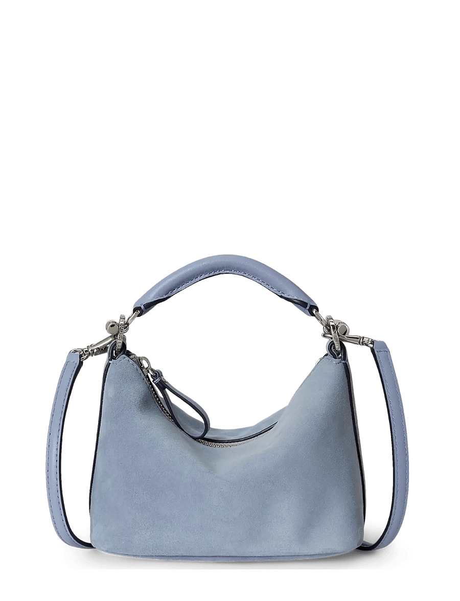 Lauren Ralph Lauren - Suede Mini Blaike Shoulder Bag - crossbody somas - dust blue - 0
