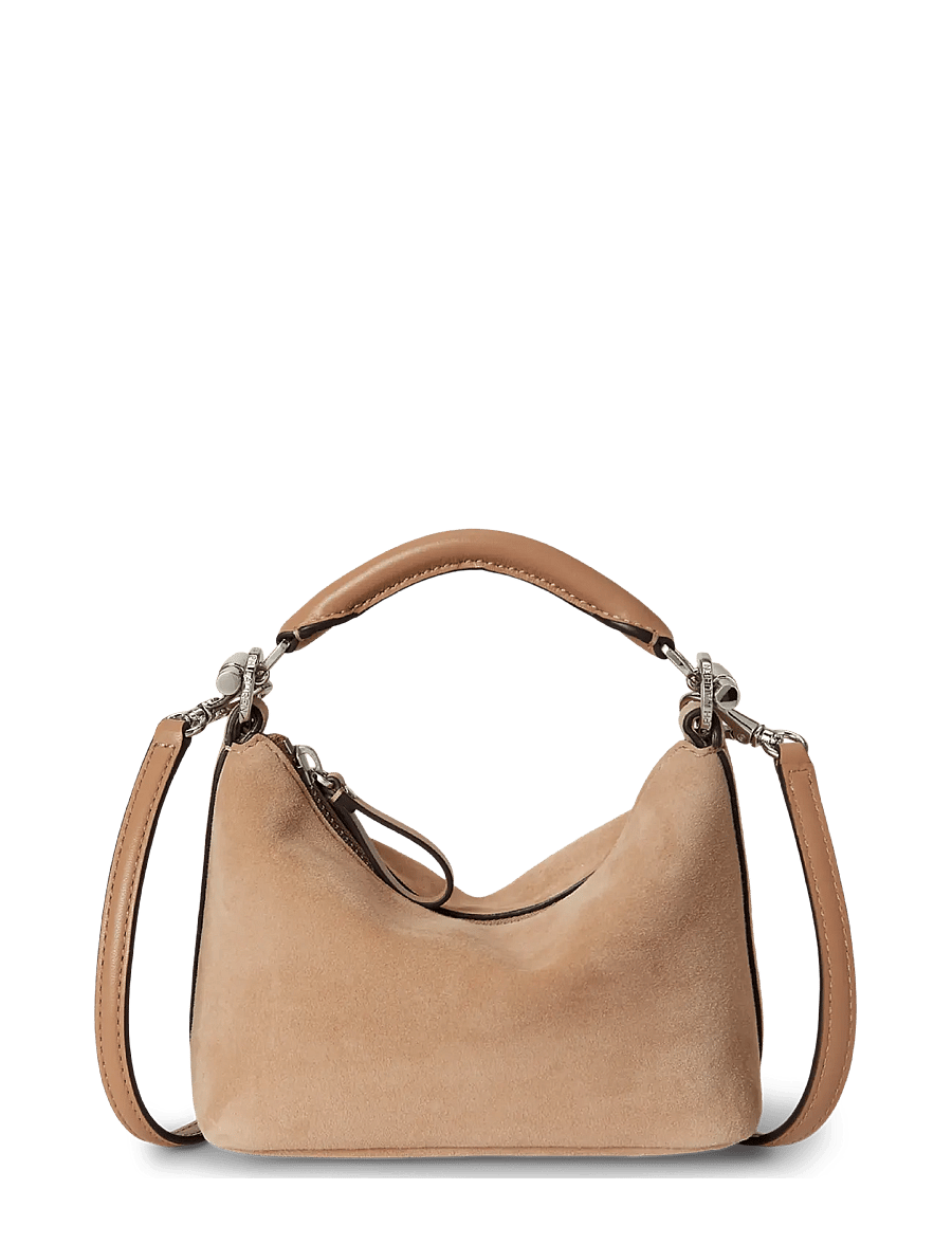Lauren Ralph Lauren - Suede Mini Blaike Shoulder Bag - crossbody bags - tan - 0