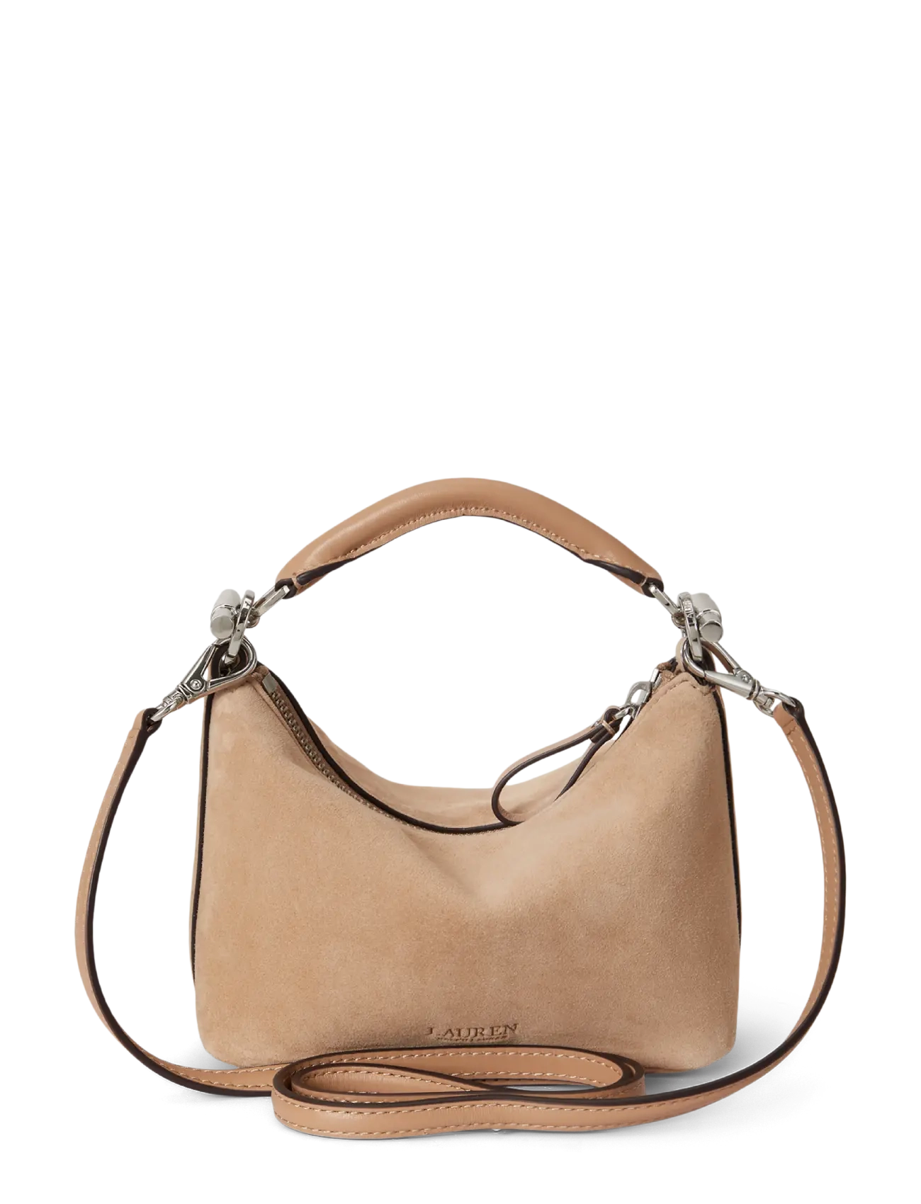 Lauren Ralph Lauren - Suede Mini Blaike Shoulder Bag - crossbody bags - tan - 1