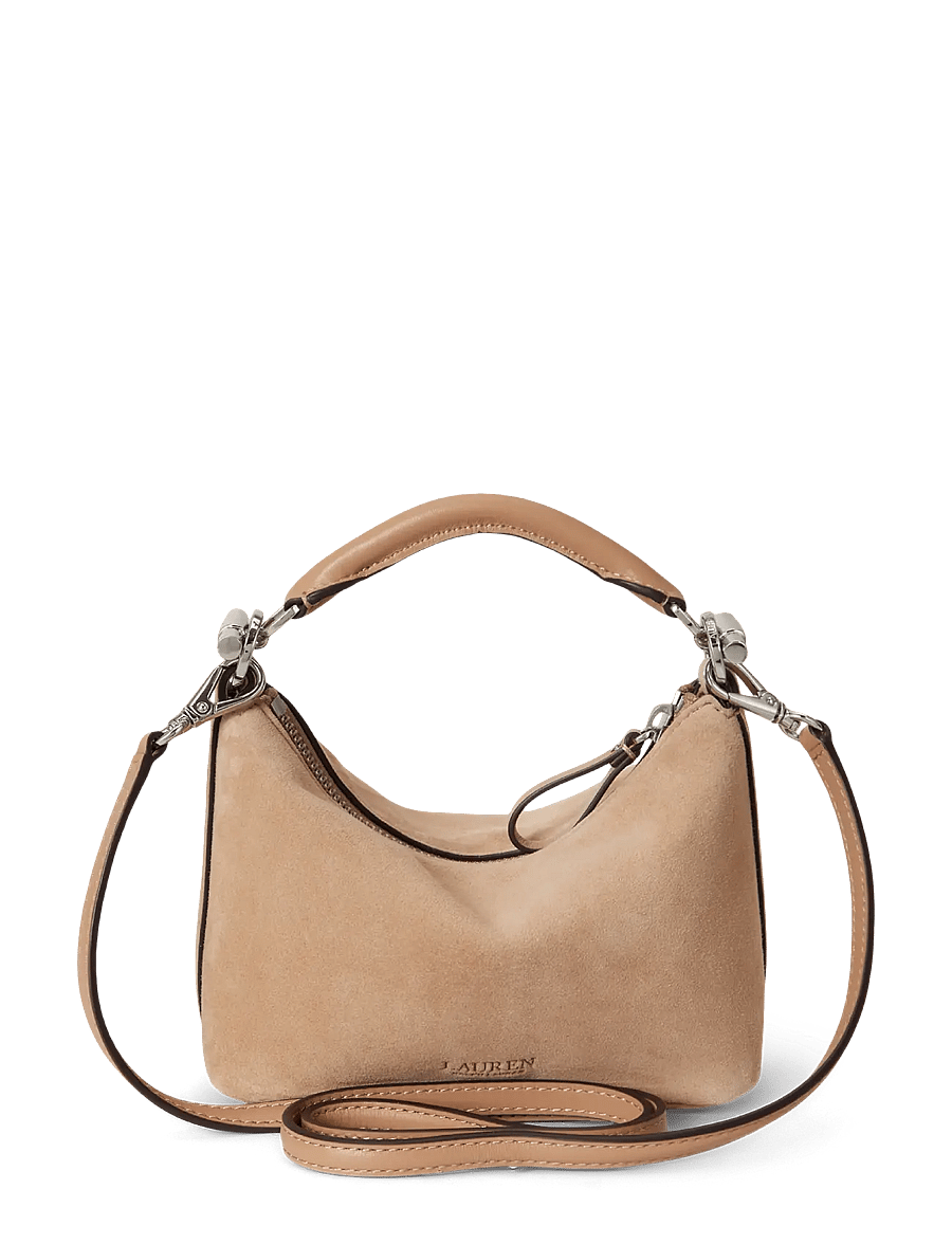 Lauren Ralph Lauren - Suede Mini Blaike Shoulder Bag - crossbody bags - tan - 1