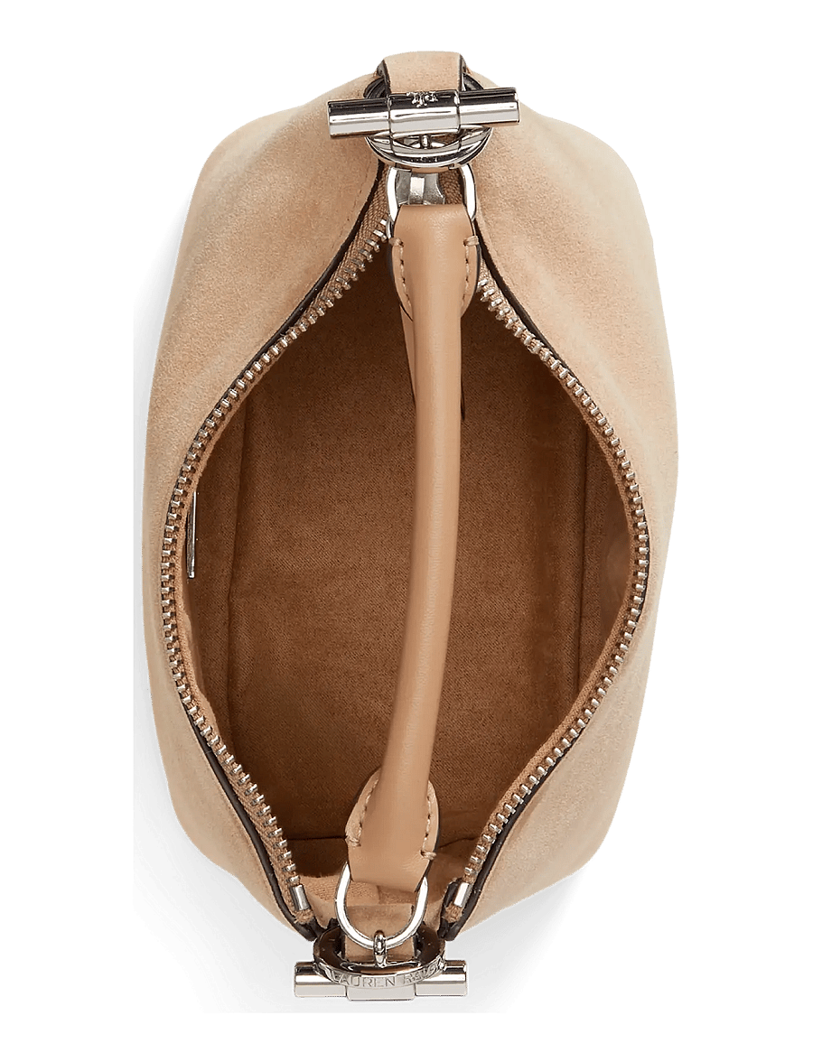 Lauren Ralph Lauren - Suede Mini Blaike Shoulder Bag - crossbody bags - tan - 3