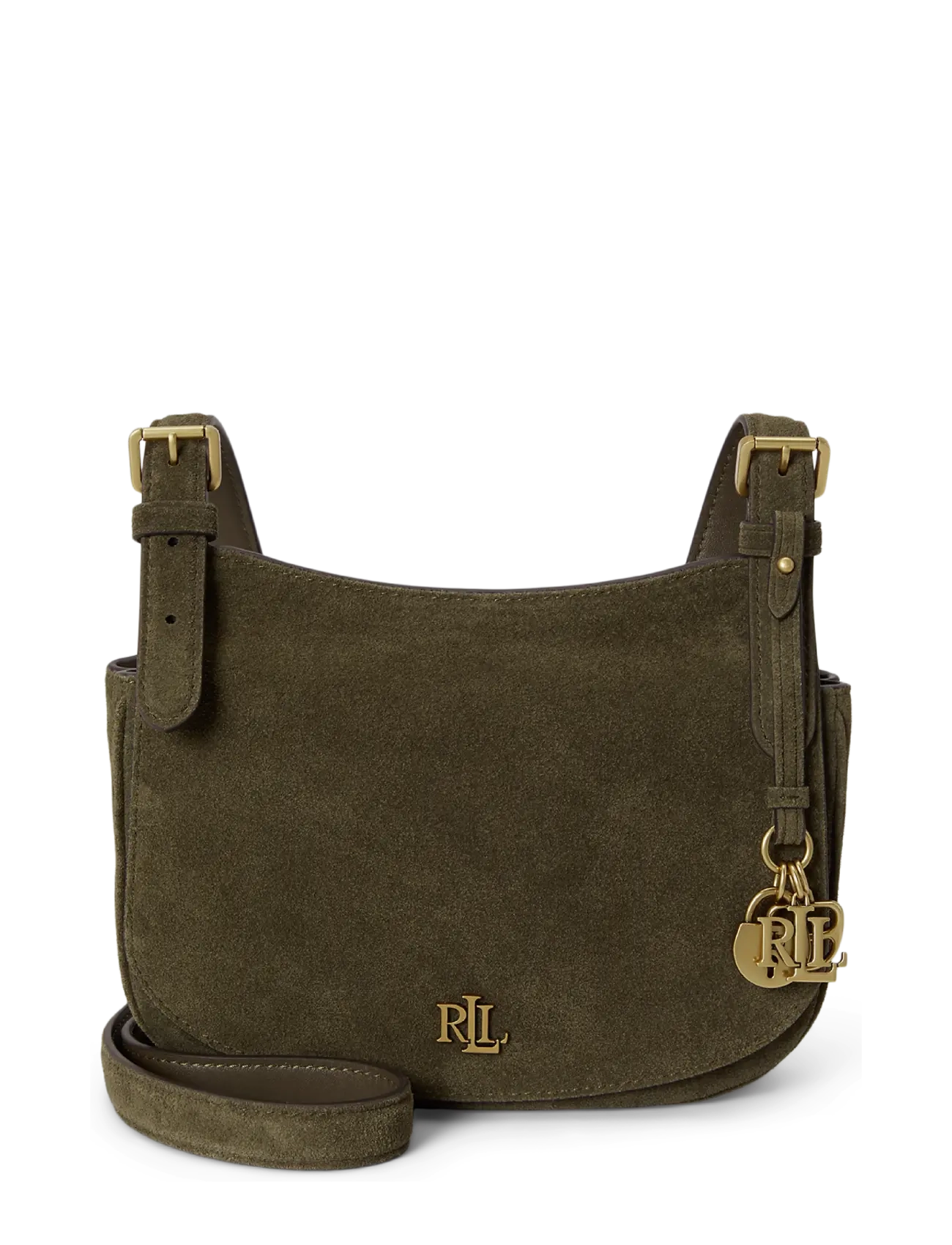 Lauren Ralph Lauren Suede Medium Marcy Crossbody Bag, One Size, Green, Tasker > Crossbody-Tasker, Dame
